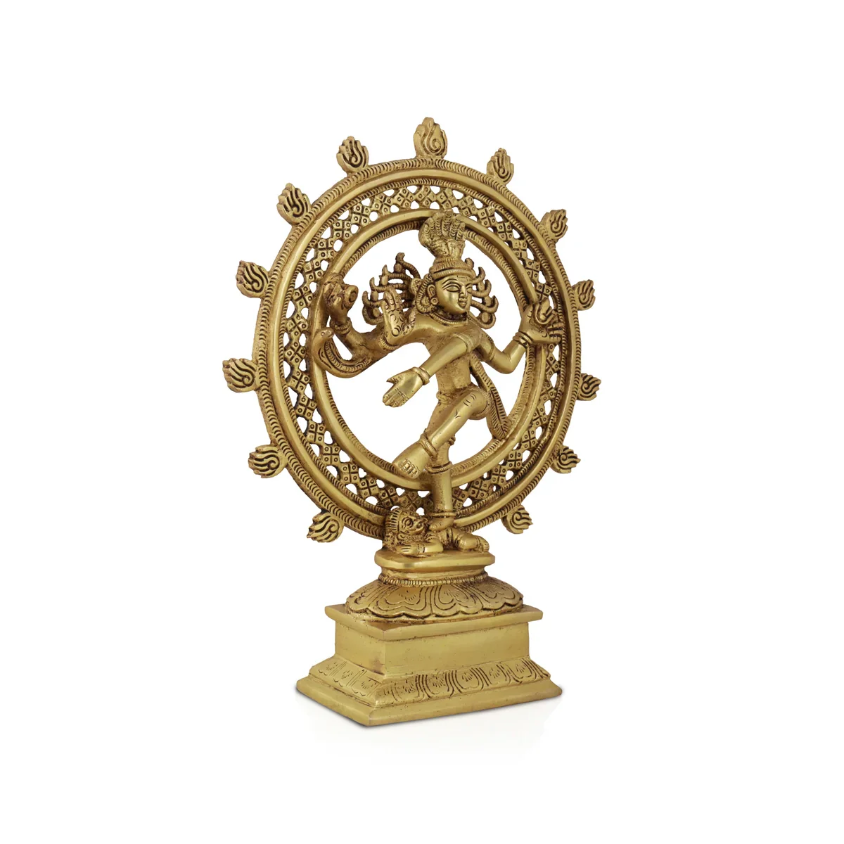 Natraj Murti - 12 x 9 Inches | Antique Brass Statue/ Nataraj Murti for Pooja/ 2.500 Kgs Approx - Image 2