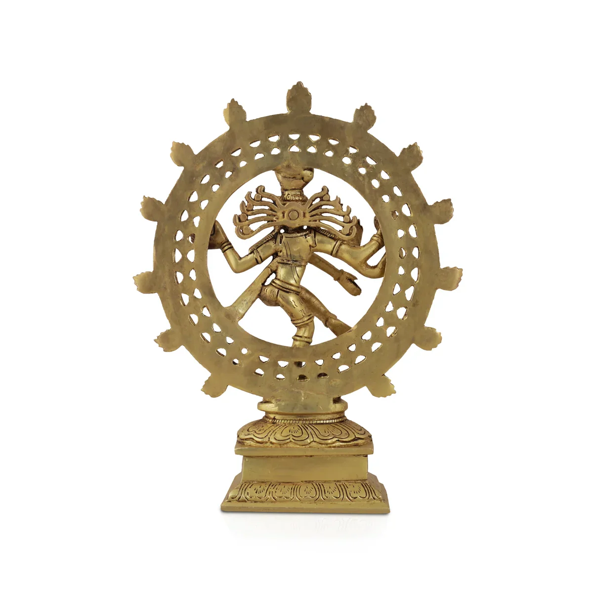 Natraj Murti - 12 x 9 Inches | Antique Brass Statue/ Nataraj Murti for Pooja/ 2.500 Kgs Approx - Image 3