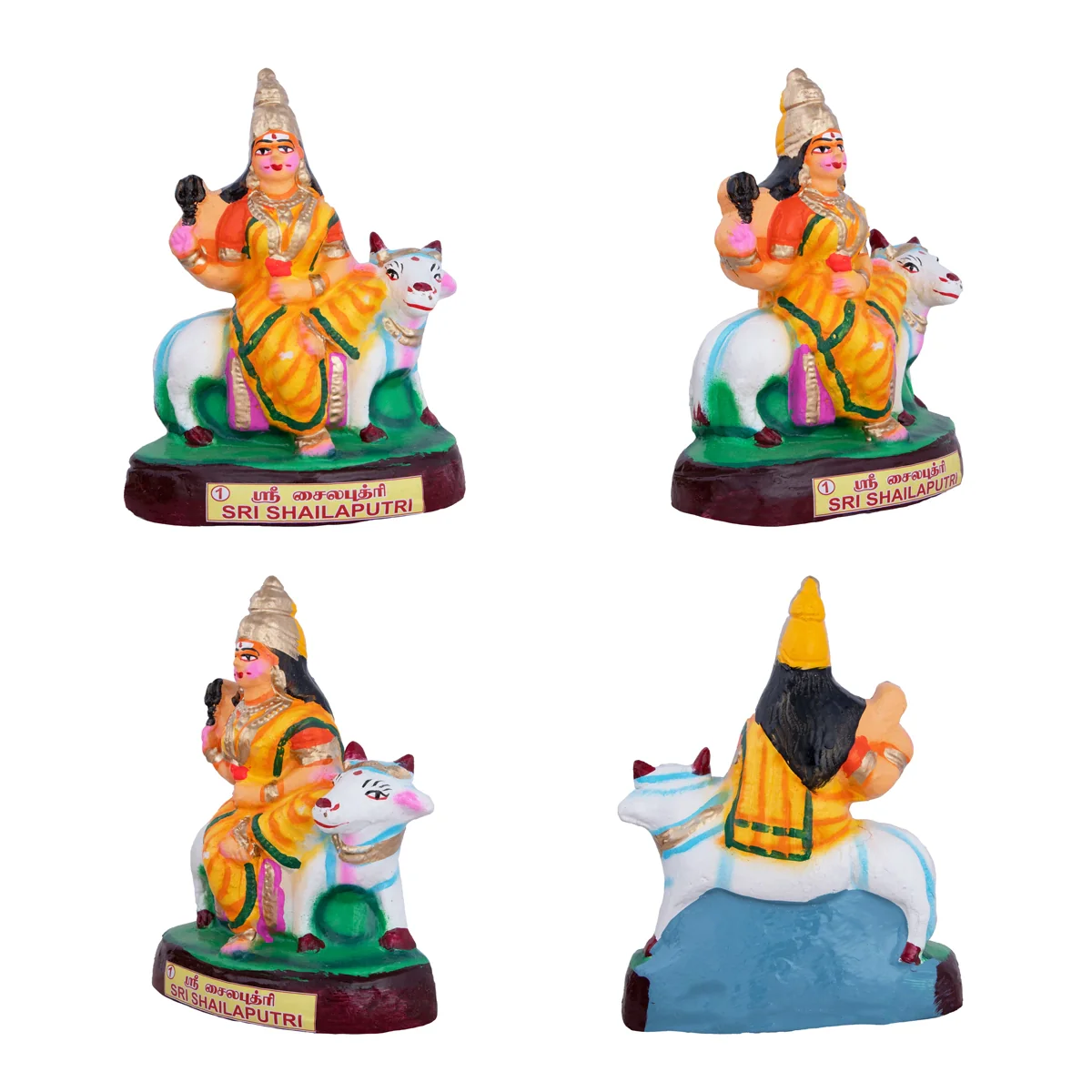 Nava Durga Clay Golu Bommai Set - 9 x 6 Inches | Giri Golu Doll/ Navaratri Golu Bomma/Gombe/Bommai - Image 10