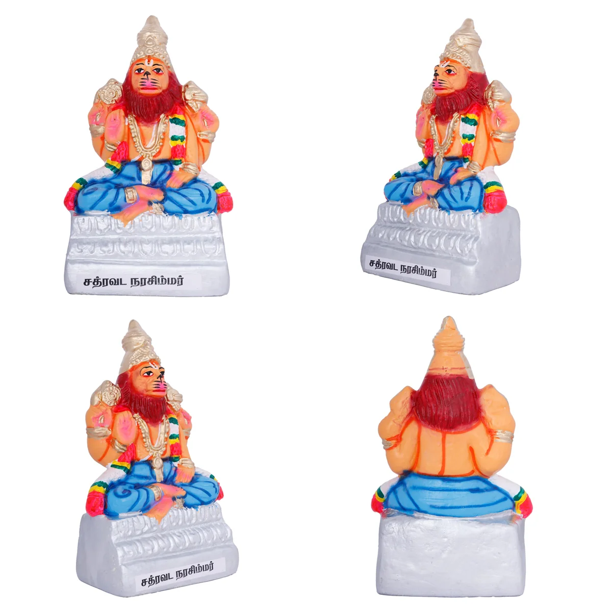 Nava Narasimha Idol Paper Mache Golu Bommai Set- 10 X 6 Inches | Giri Golu Doll/Navaratri Gombe/Navratri Decor - Image 10