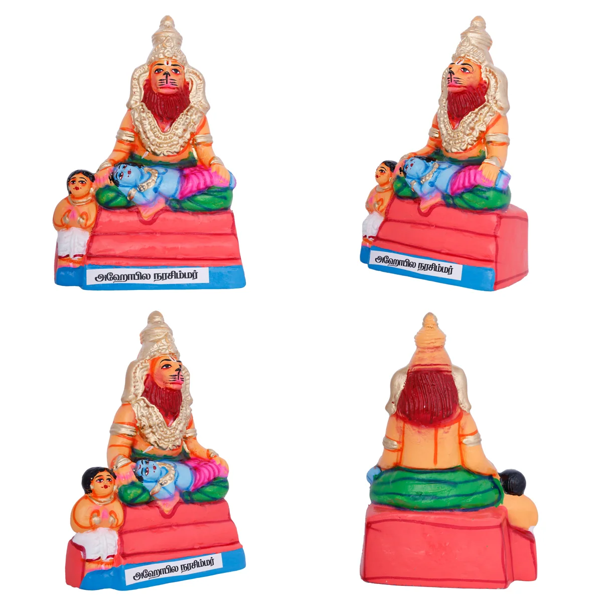 Nava Narasimha Idol Paper Mache Golu Bommai Set- 10 X 6 Inches | Giri Golu Doll/Navaratri Gombe/Navratri Decor - Image 6