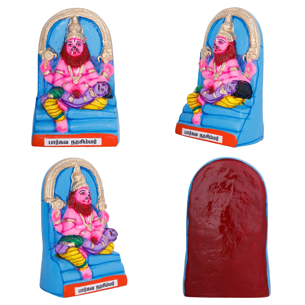 Nava Narasimha Idol Paper Mache Golu Bommai Set- 10 X 6 Inches | Giri Golu Doll/Navaratri Gombe/Navratri Decor - Image 7