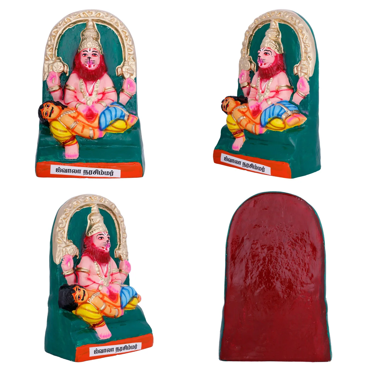 Nava Narasimha Idol Paper Mache Golu Bommai Set- 10 X 6 Inches | Giri Golu Doll/Navaratri Gombe/Navratri Decor - Image 9