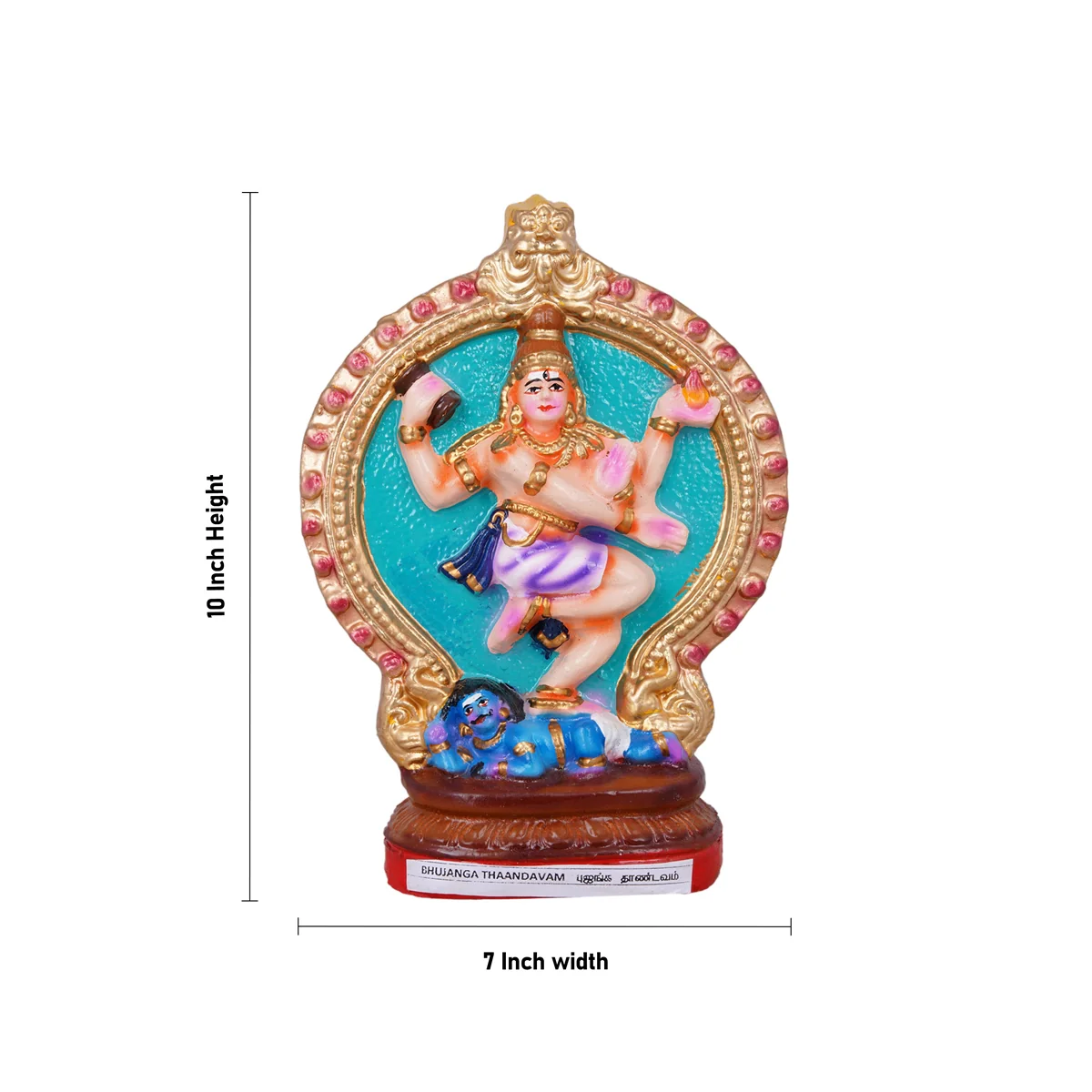 Nava Natarajar Clay Golu Bommai Set - 10 x 7 Inches | Giri Golu Doll/ Navaratri Golu Bomma/ Gombe/ Bommai - Image 11