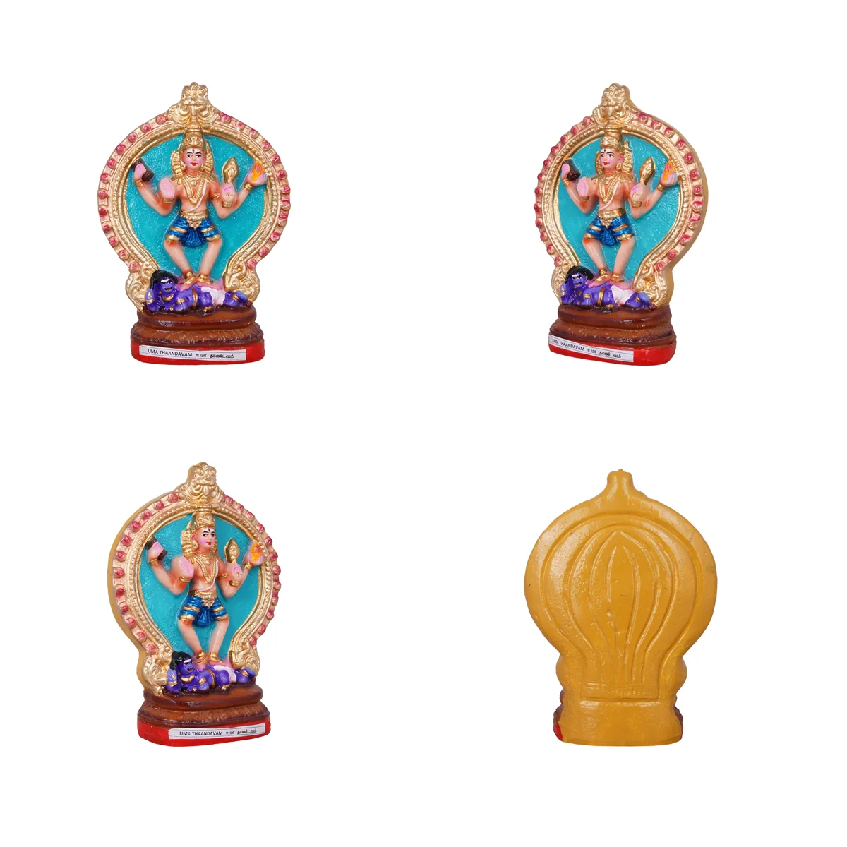 Nava Natarajar Clay Golu Bommai Set - 10 x 7 Inches | Giri Golu Doll/ Navaratri Golu Bomma/ Gombe/ Bommai - Image 2