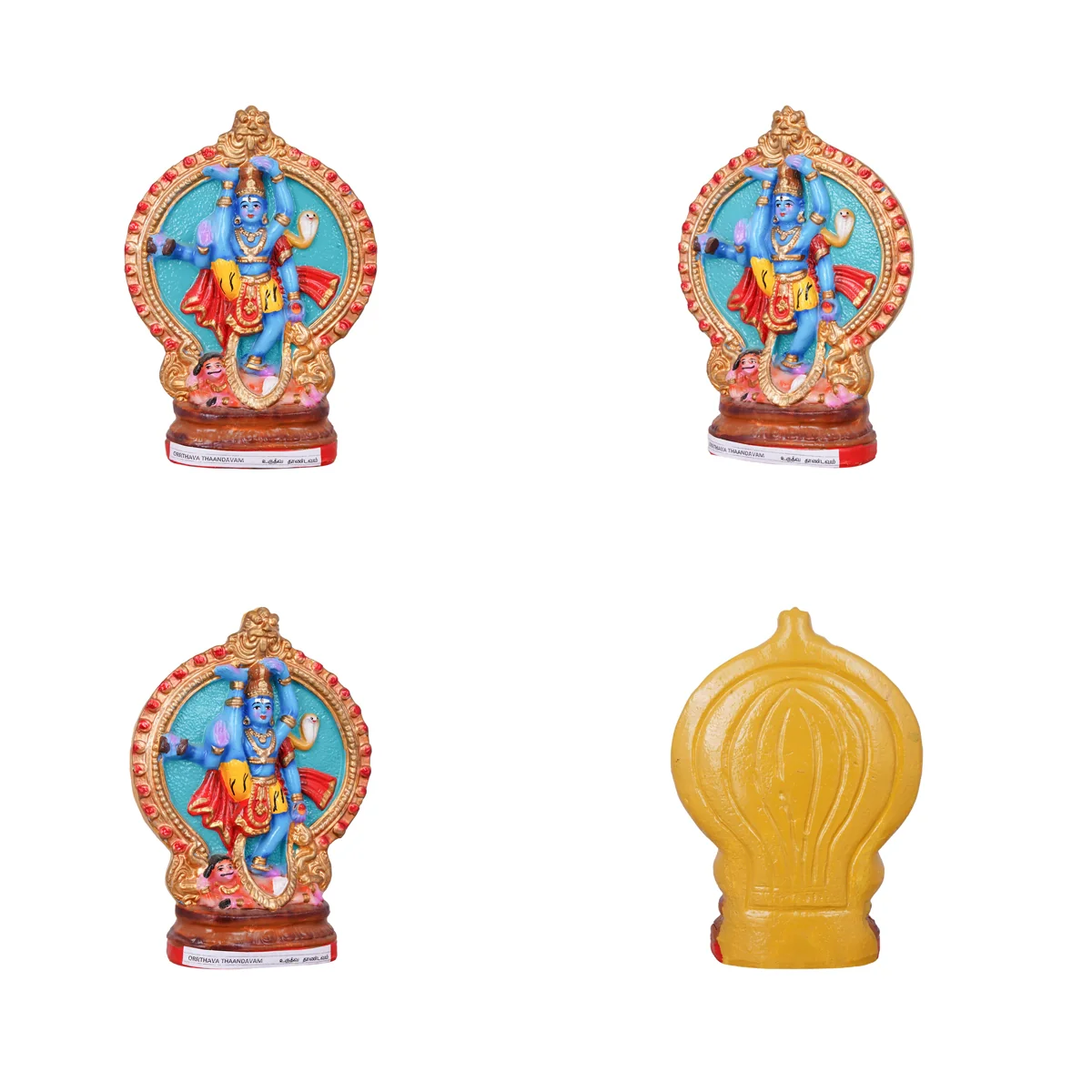 Nava Natarajar Clay Golu Bommai Set - 10 x 7 Inches | Giri Golu Doll/ Navaratri Golu Bomma/ Gombe/ Bommai - Image 5