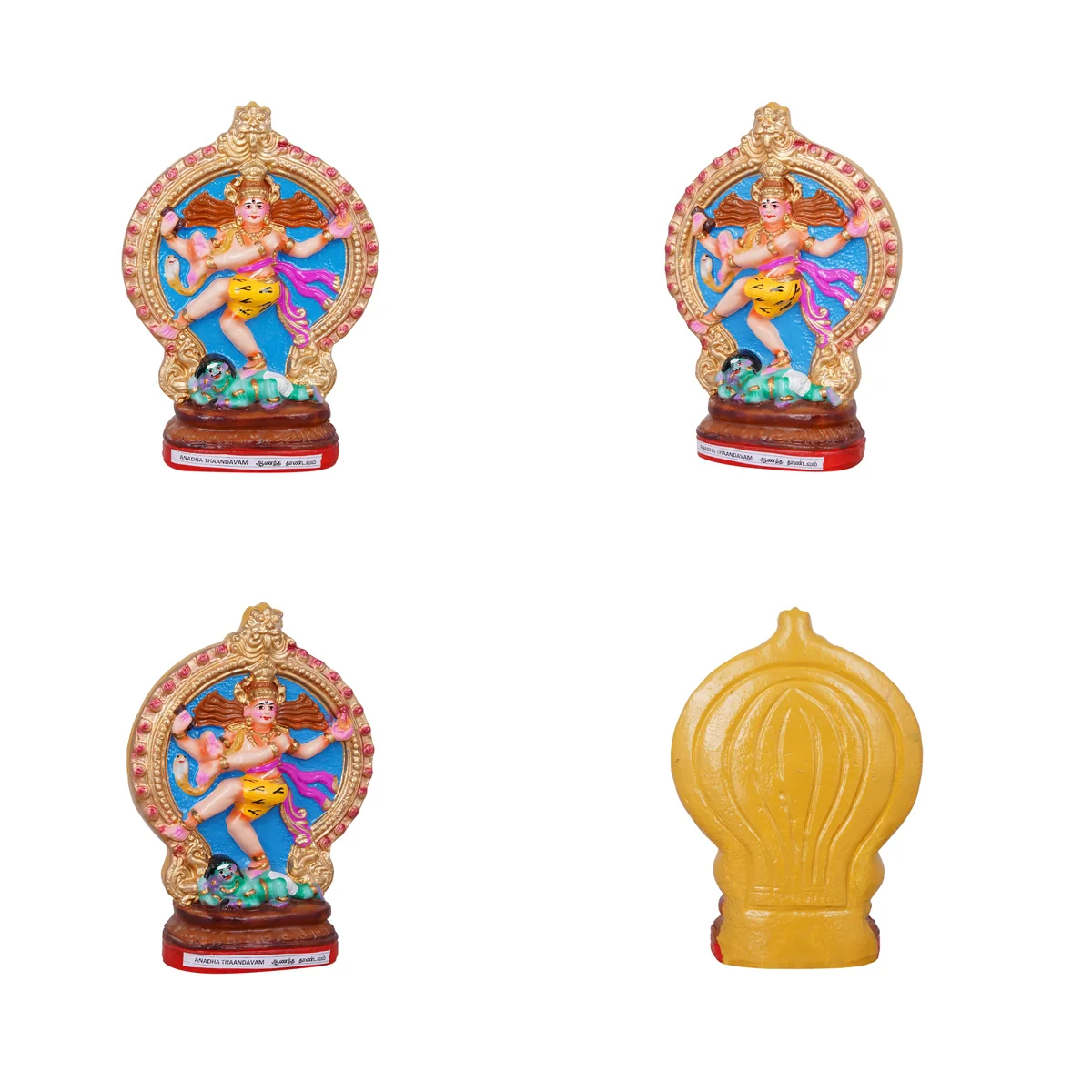 Nava Natarajar Clay Golu Bommai Set - 10 x 7 Inches | Giri Golu Doll/ Navaratri Golu Bomma/ Gombe/ Bommai - Image 6