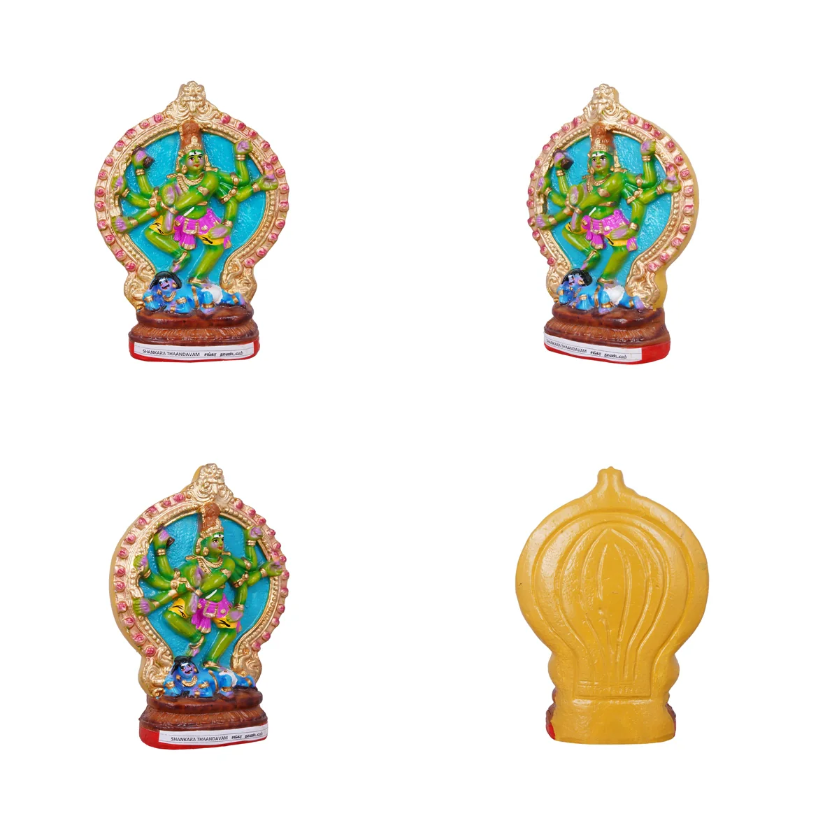 Nava Natarajar Clay Golu Bommai Set - 10 x 7 Inches | Giri Golu Doll/ Navaratri Golu Bomma/ Gombe/ Bommai - Image 7