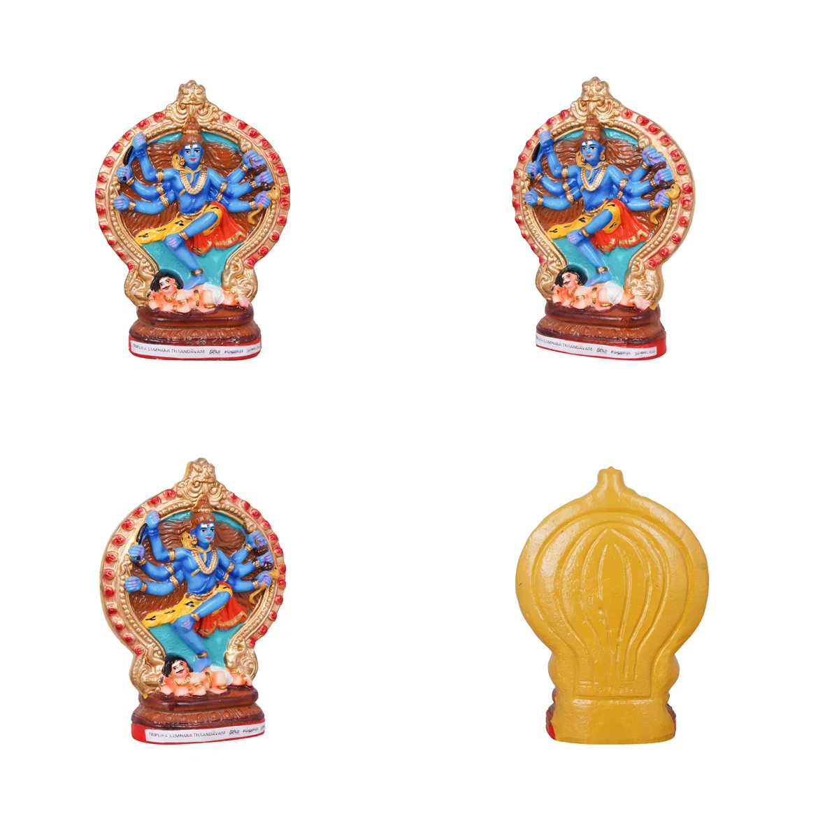 Nava Natarajar Clay Golu Bommai Set - 10 x 7 Inches | Giri Golu Doll/ Navaratri Golu Bomma/ Gombe/ Bommai - Image 9