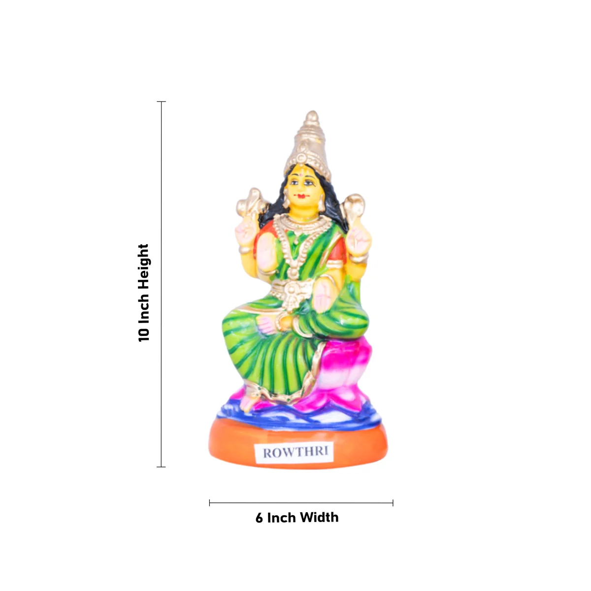 Nava Nayagi Paper Mache Golu Bommai Set - 9 X 6.5 Inches | Giri Golu Doll/ Navaratri Gombe/ Navratri Decor - Image 6