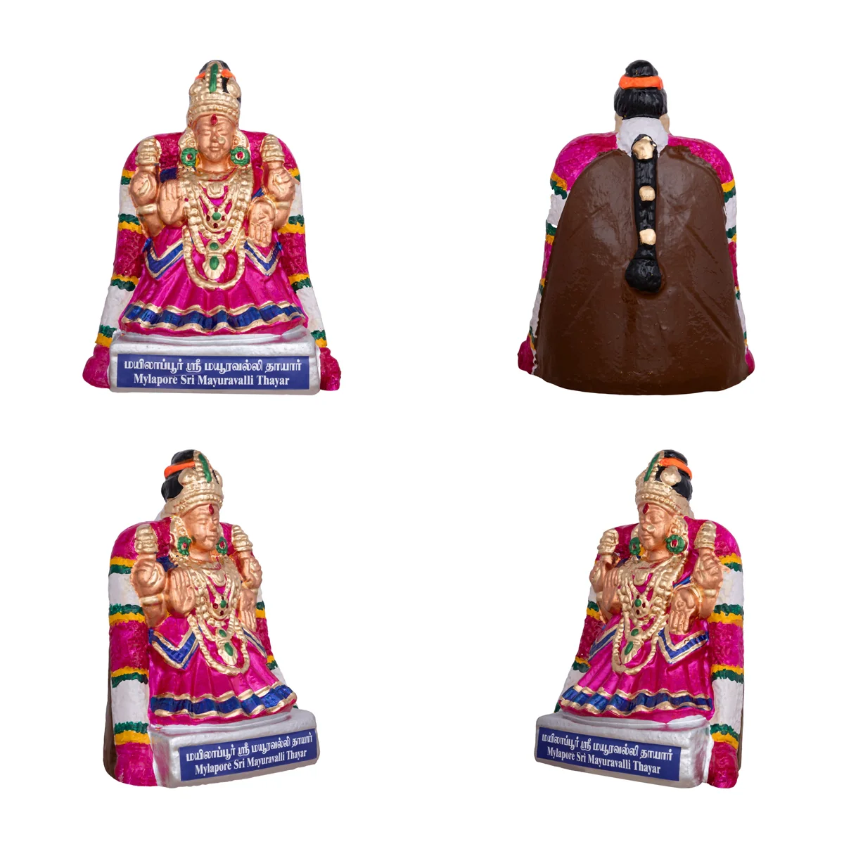 Nava Sri Thayar Clay Golu Bommai Set - 9 X 8 Inches | Navaratri Golu Gombe/ Giri Golu Doll/ Navratri Decor - Image 10