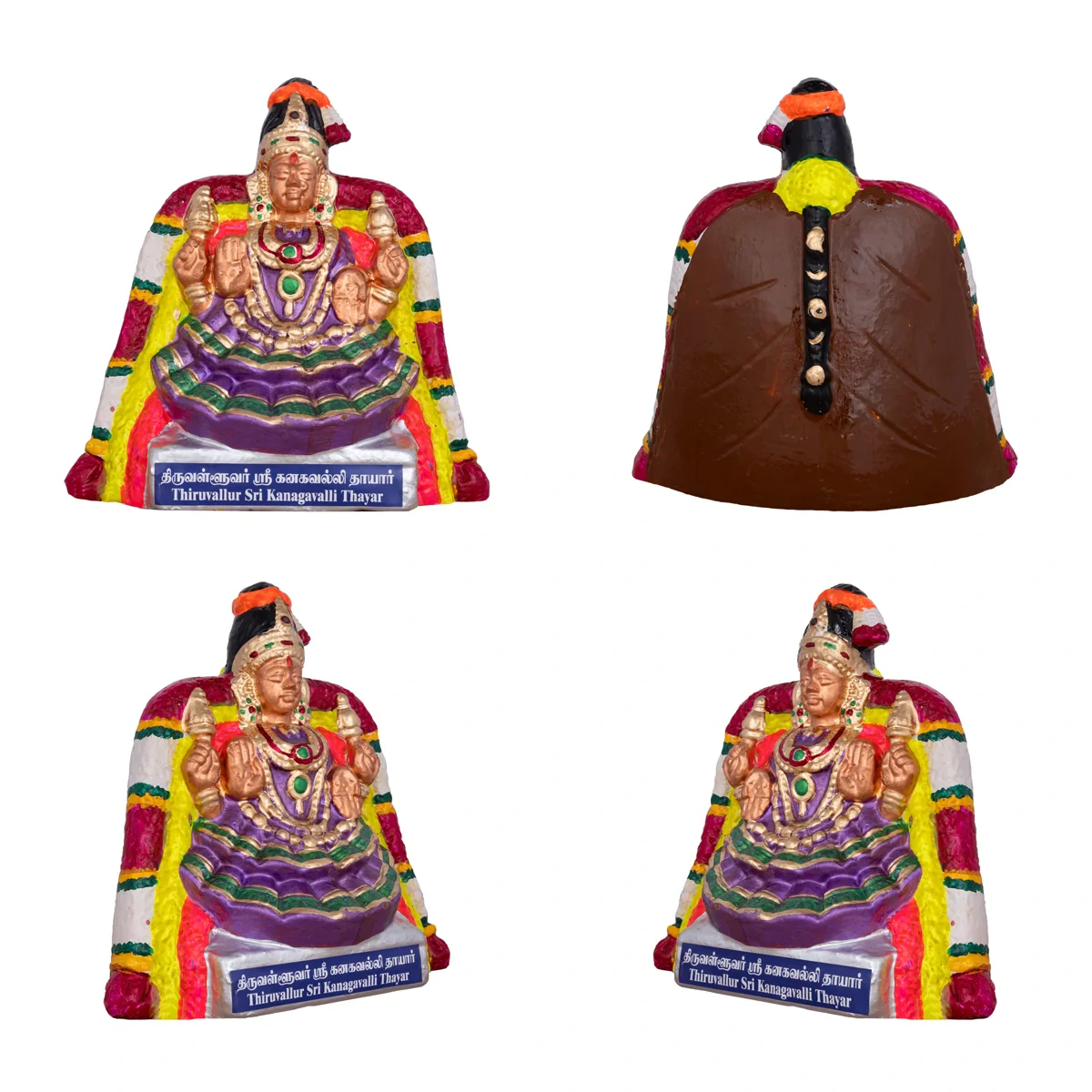 Nava Sri Thayar Clay Golu Bommai Set - 9 X 8 Inches | Navaratri Golu Gombe/ Giri Golu Doll/ Navratri Decor - Image 11