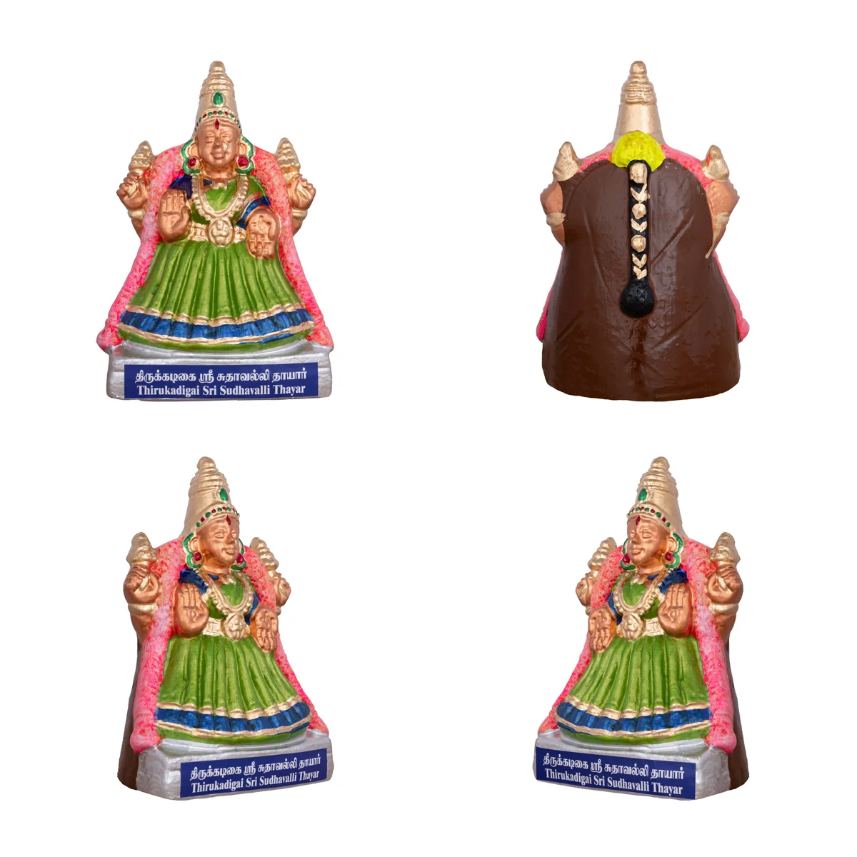 Nava Sri Thayar Clay Golu Bommai Set - 9 X 8 Inches | Navaratri Golu Gombe/ Giri Golu Doll/ Navratri Decor - Image 6