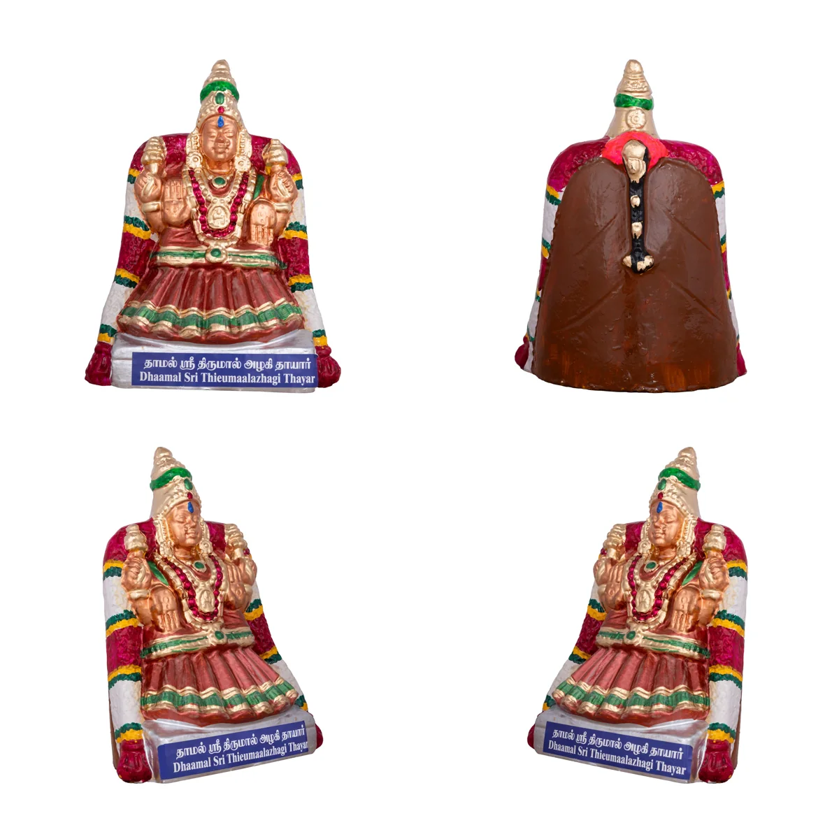 Nava Sri Thayar Clay Golu Bommai Set - 9 X 8 Inches | Navaratri Golu Gombe/ Giri Golu Doll/ Navratri Decor - Image 7
