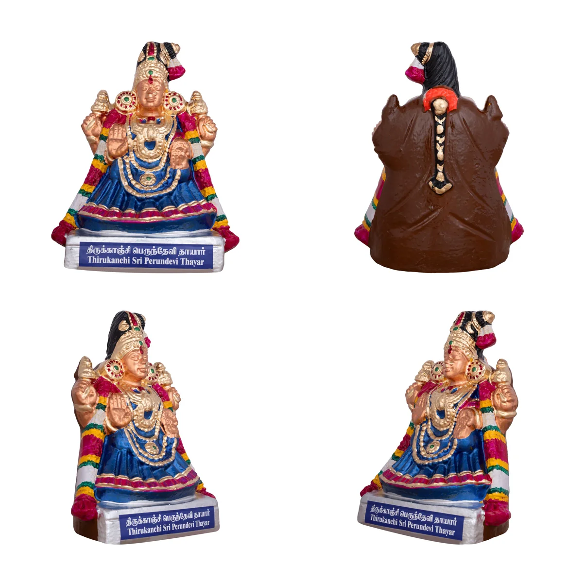 Nava Sri Thayar Clay Golu Bommai Set - 9 X 8 Inches | Navaratri Golu Gombe/ Giri Golu Doll/ Navratri Decor - Image 8