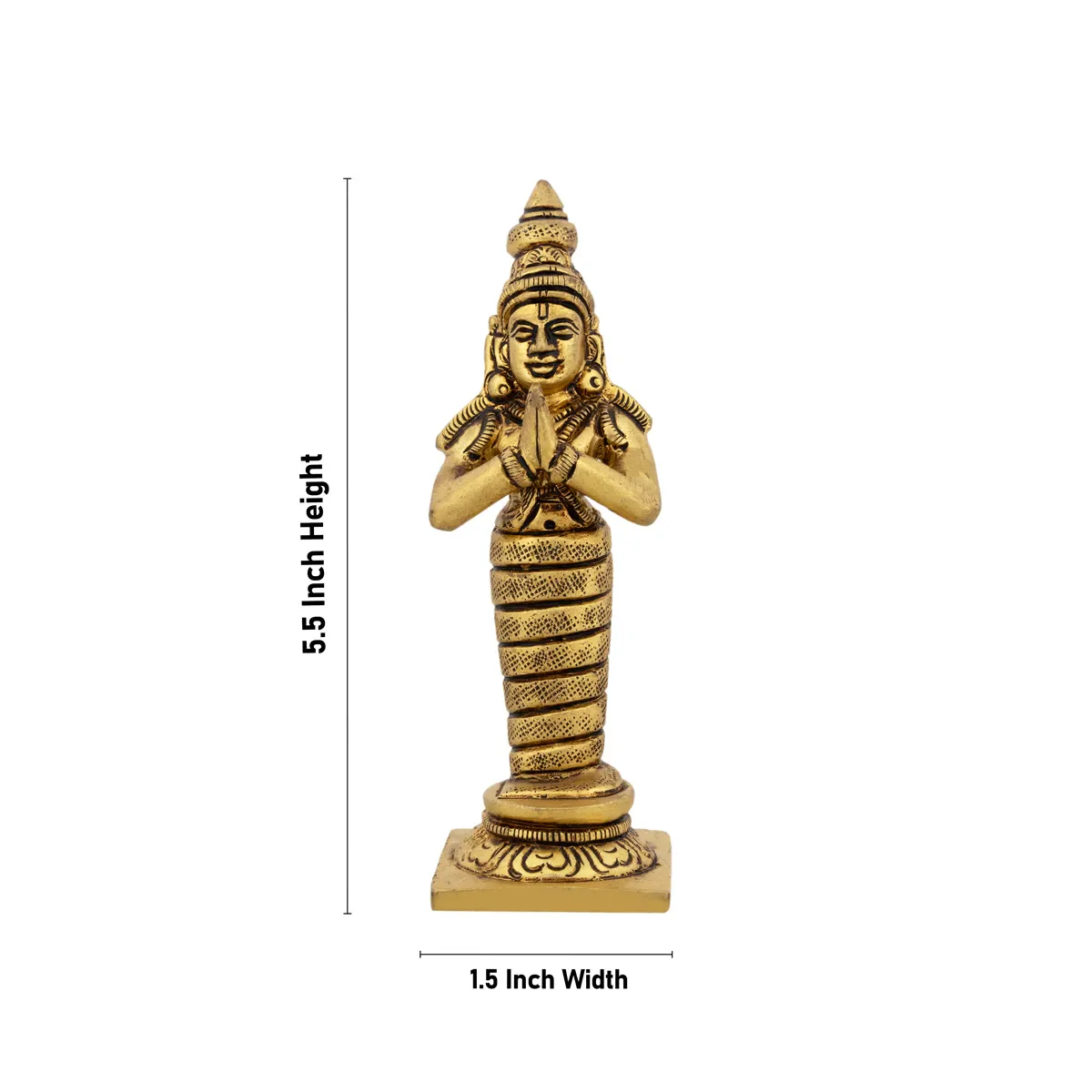 Nav Grah Murti With Peedam Set - 5.5 x 1.5 Inches | Brass Idol/ Navagraha Idol/ Navgrah Murti for Pooja - Image 5