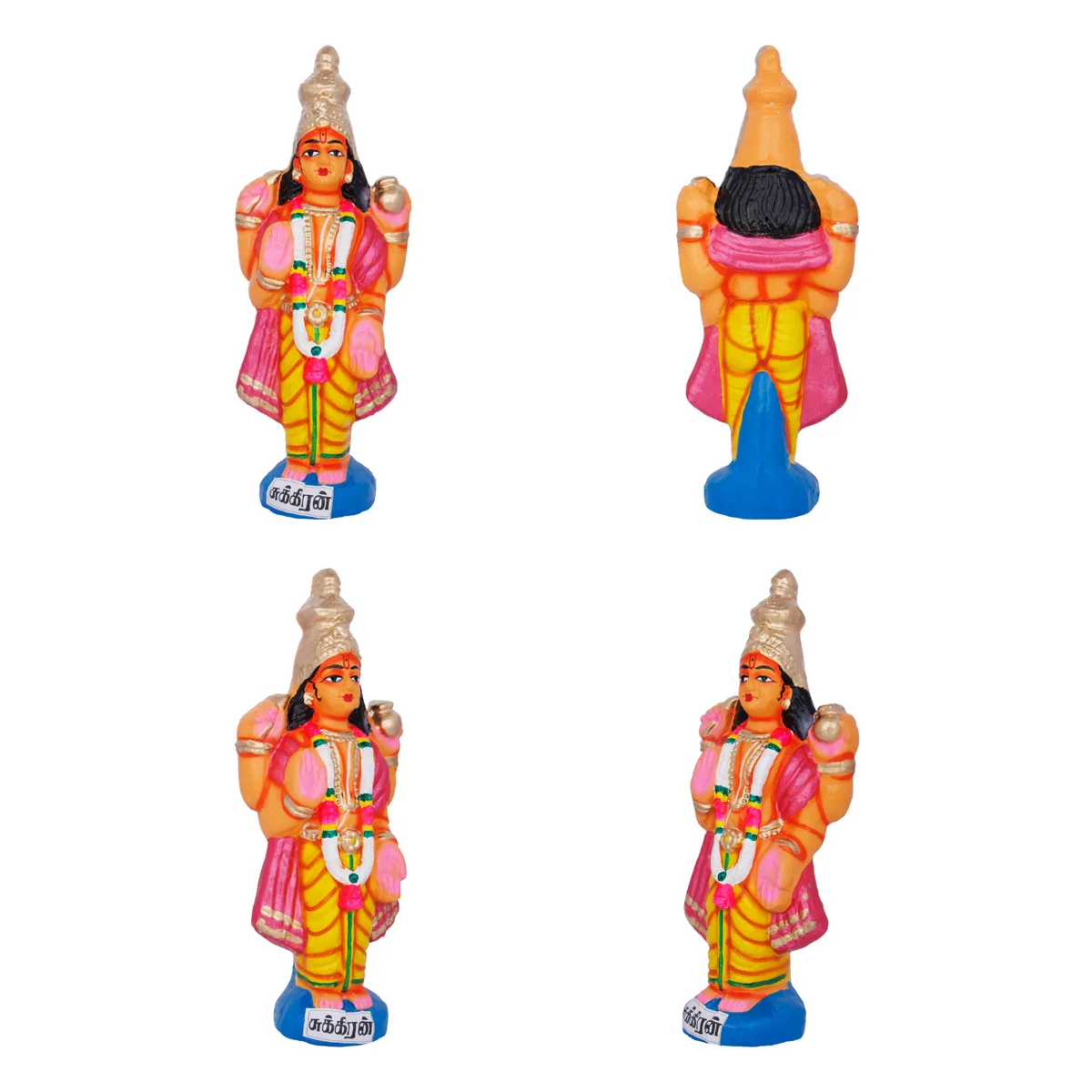 Navagraha Idol Clay Golu Bommai Set- 10 X 3.5 Inches | Navaratri Golu Gombe/Giri Golu Doll/ Navratri Decoration - Image 10