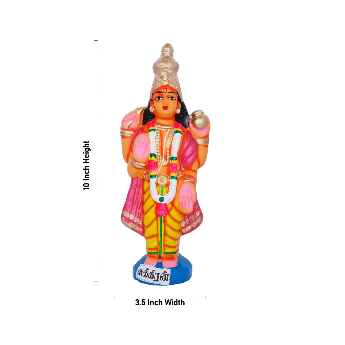 Navagraha Idol Clay Golu Bommai Set- 10 X 3.5 Inches | Navaratri Golu Gombe/Giri Golu Doll/ Navratri Decoration - Image 11