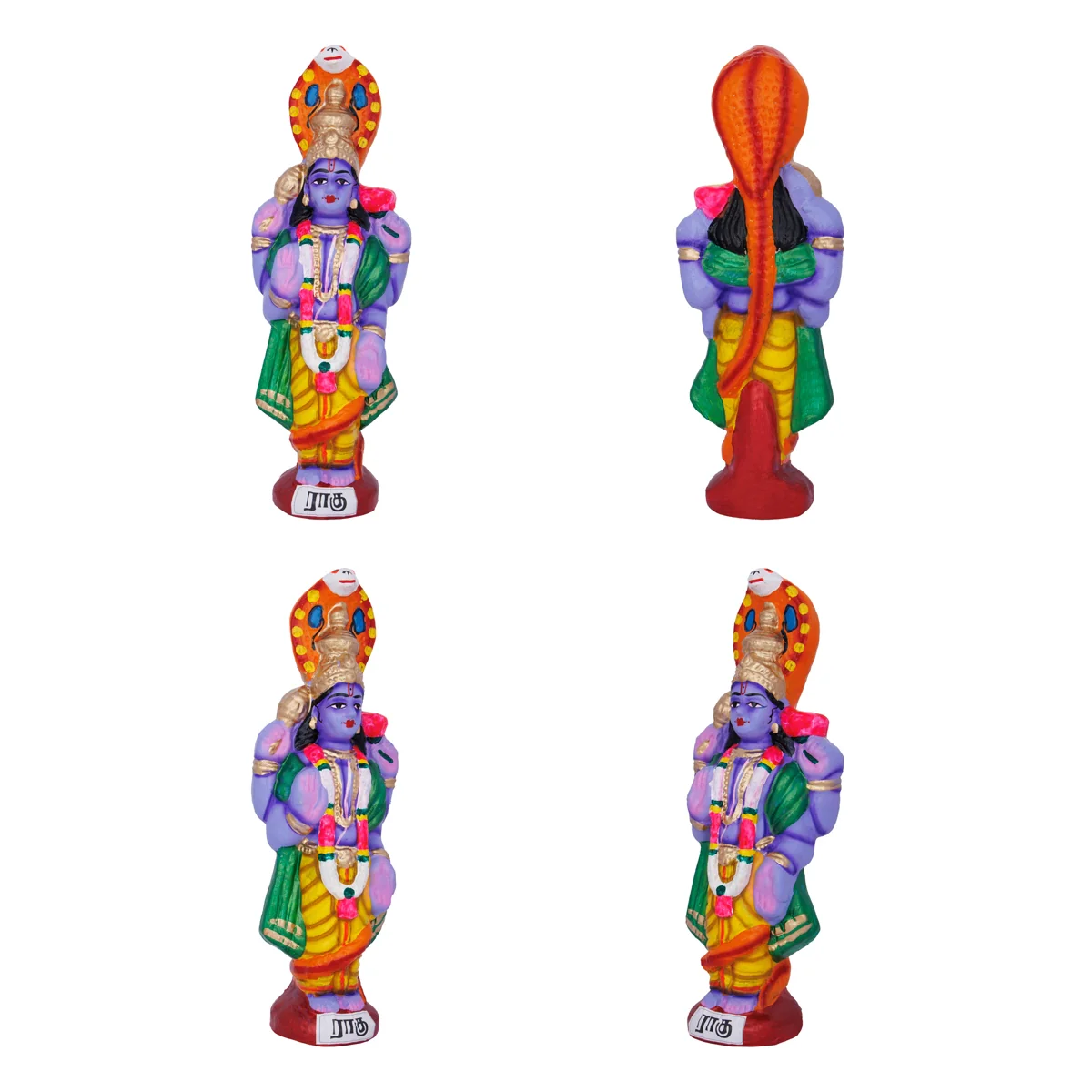 Navagraha Idol Clay Golu Bommai Set- 10 X 3.5 Inches | Navaratri Golu Gombe/Giri Golu Doll/ Navratri Decoration - Image 4