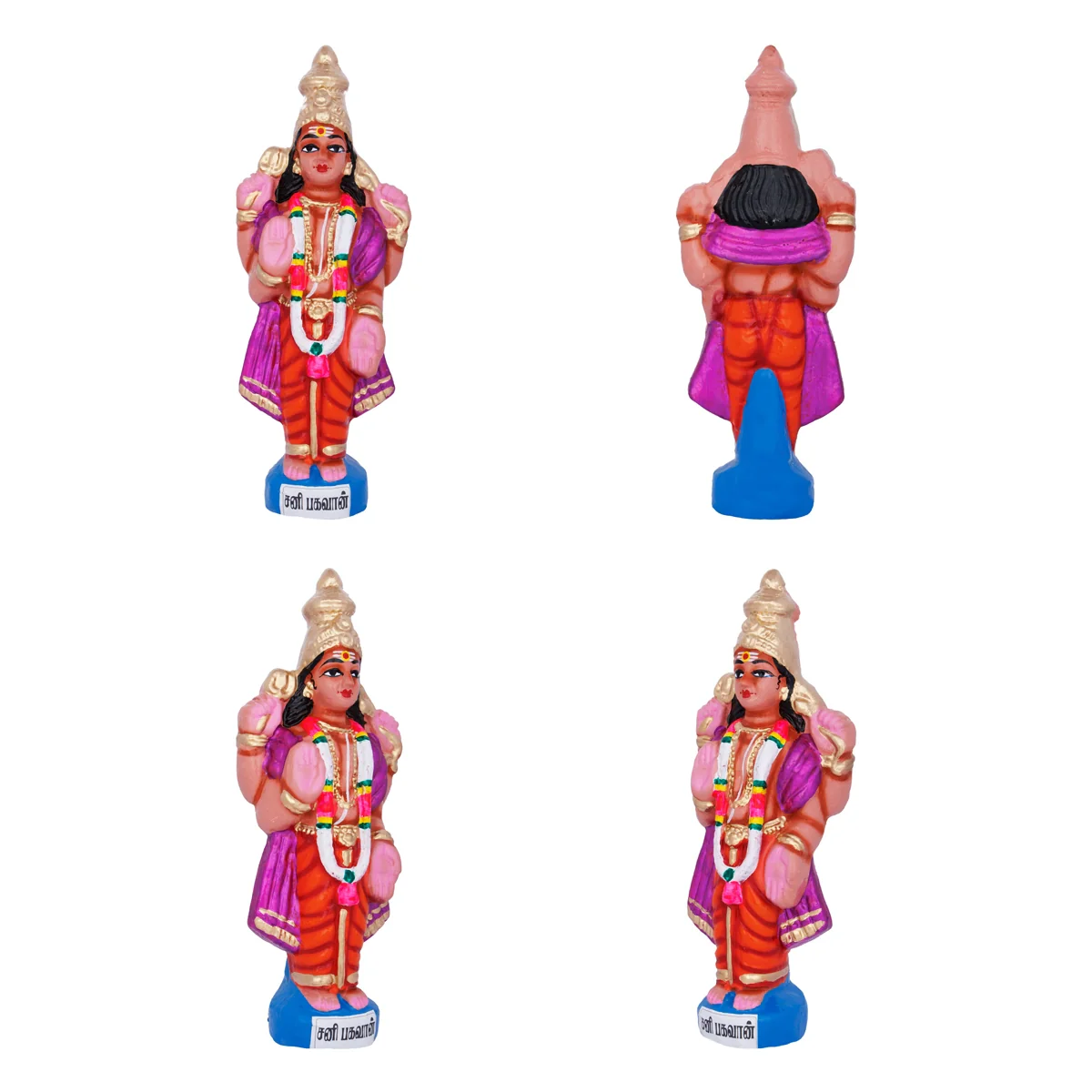 Navagraha Idol Clay Golu Bommai Set- 10 X 3.5 Inches | Navaratri Golu Gombe/Giri Golu Doll/ Navratri Decoration - Image 5