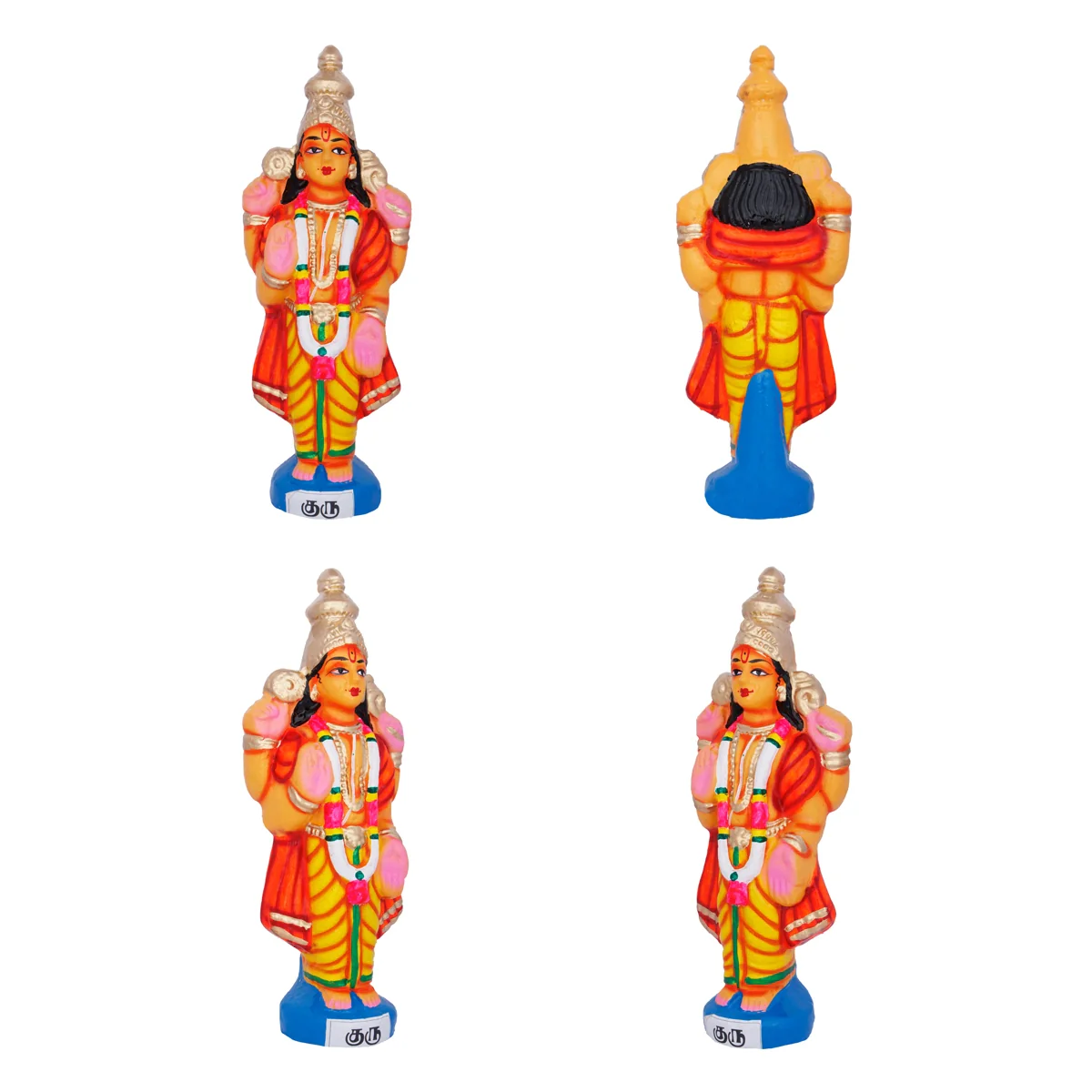 Navagraha Idol Clay Golu Bommai Set- 10 X 3.5 Inches | Navaratri Golu Gombe/Giri Golu Doll/ Navratri Decoration - Image 7