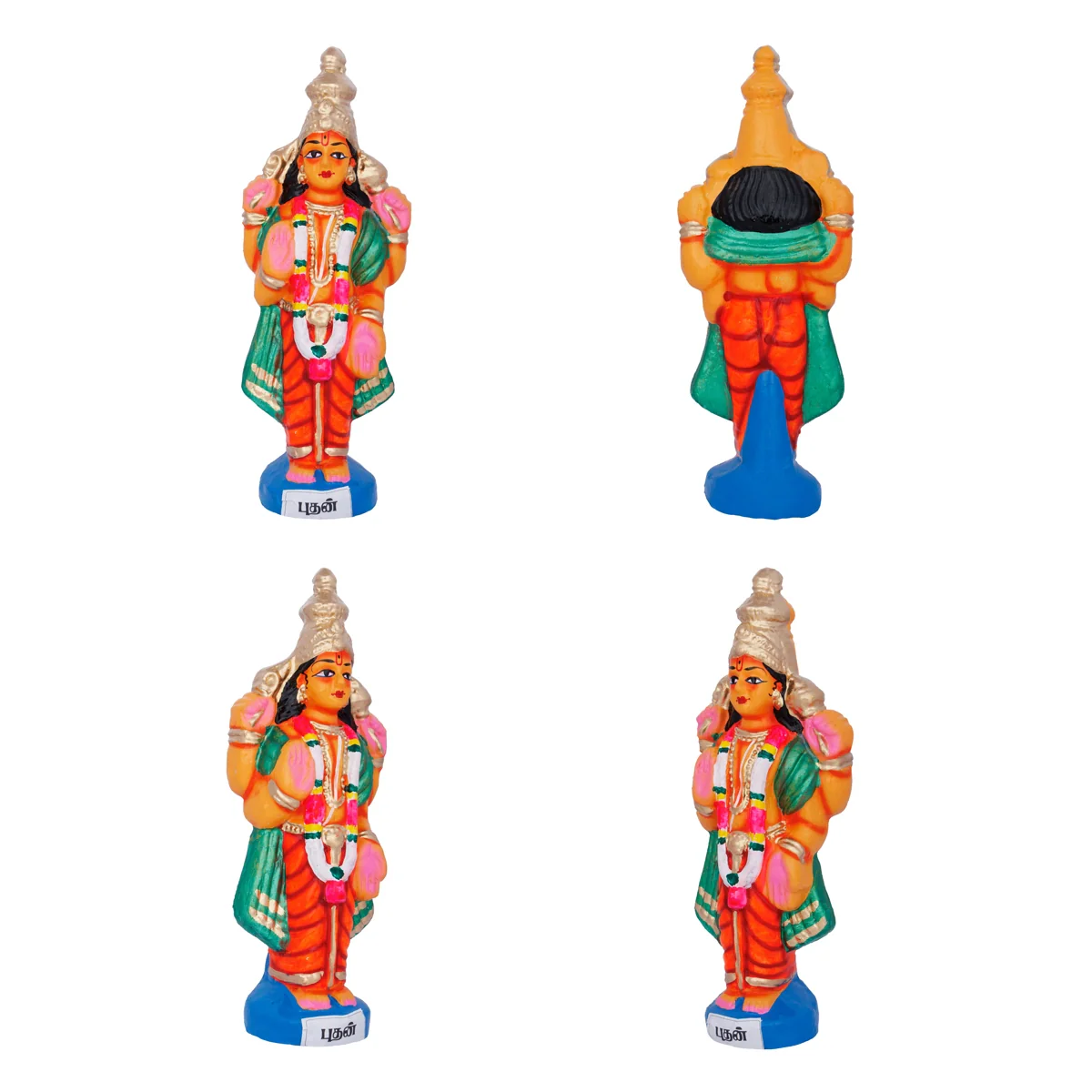 Navagraha Idol Clay Golu Bommai Set- 10 X 3.5 Inches | Navaratri Golu Gombe/Giri Golu Doll/ Navratri Decoration - Image 8