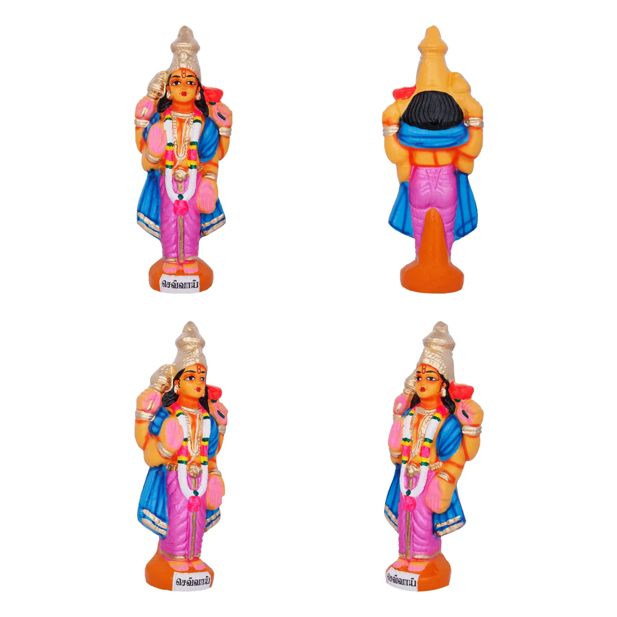 Navagraha Idol Clay Golu Bommai Set- 10 X 3.5 Inches | Navaratri Golu Gombe/Giri Golu Doll/ Navratri Decoration - Image 9