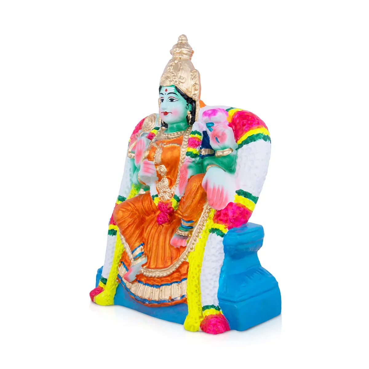 Neelayathatchi Clay Golu Bommai - 12 x 9 Inches | Giri Golu Doll/ Navaratri Golu Bomma/Gombe/Bommai - Image 2