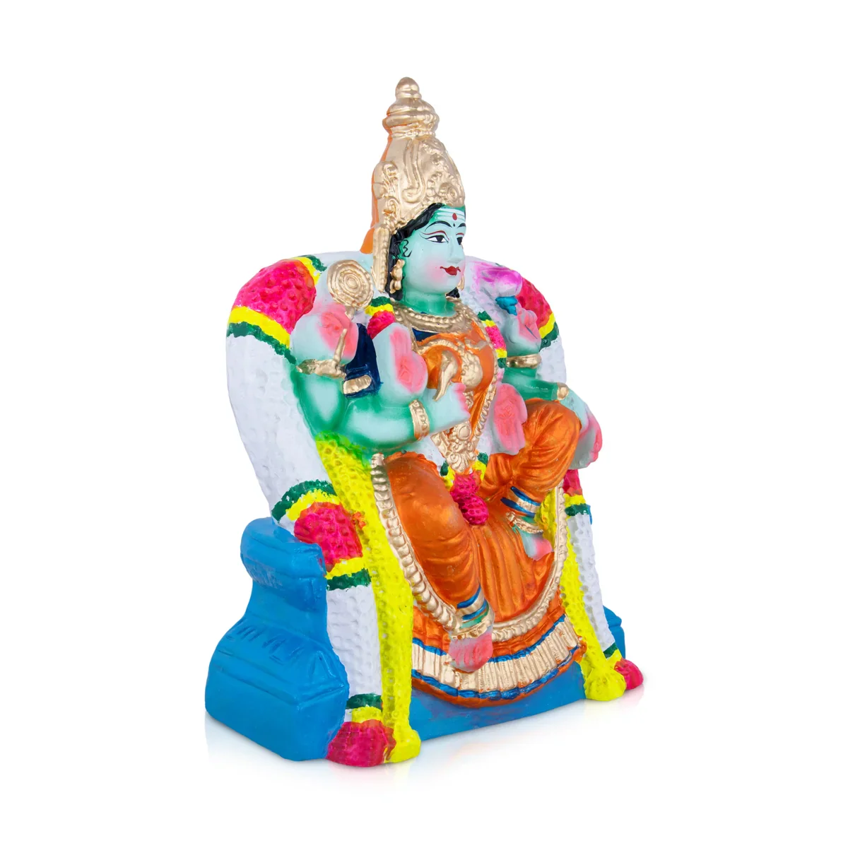 Neelayathatchi Clay Golu Bommai - 12 x 9 Inches | Giri Golu Doll/ Navaratri Golu Bomma/Gombe/Bommai - Image 3