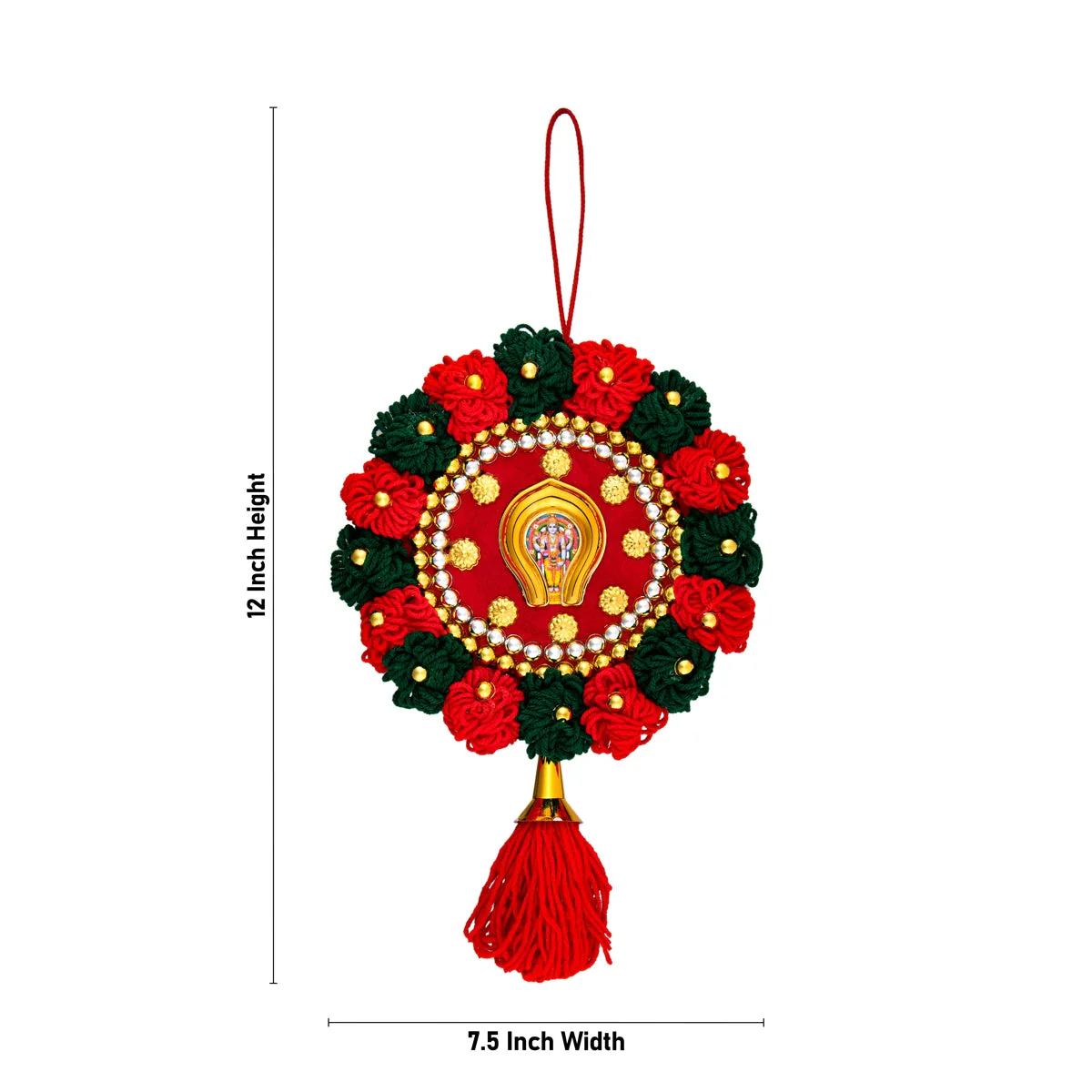 Nettipattam Wall Hanging - 12 x 7.5 Inches | Wall Hanging Decor/Wall Decoration/Hand Decorative Hanging for Home - Image 2