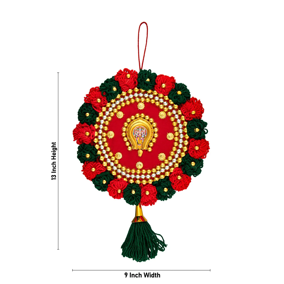 Nettipattam Wall Hanging - 13 x 9 Inches | Hand Decorative Hanging/Wall Decoration/Wall Hanging Decor for Home - Image 2