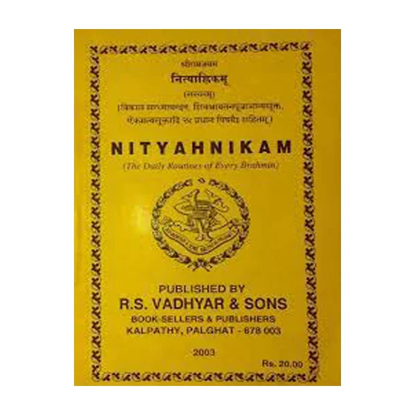 Nityahnikam - Sanskrit | Vedic Rituals Book For Performing Daily Vedic Practices With Accuracy And Devotion