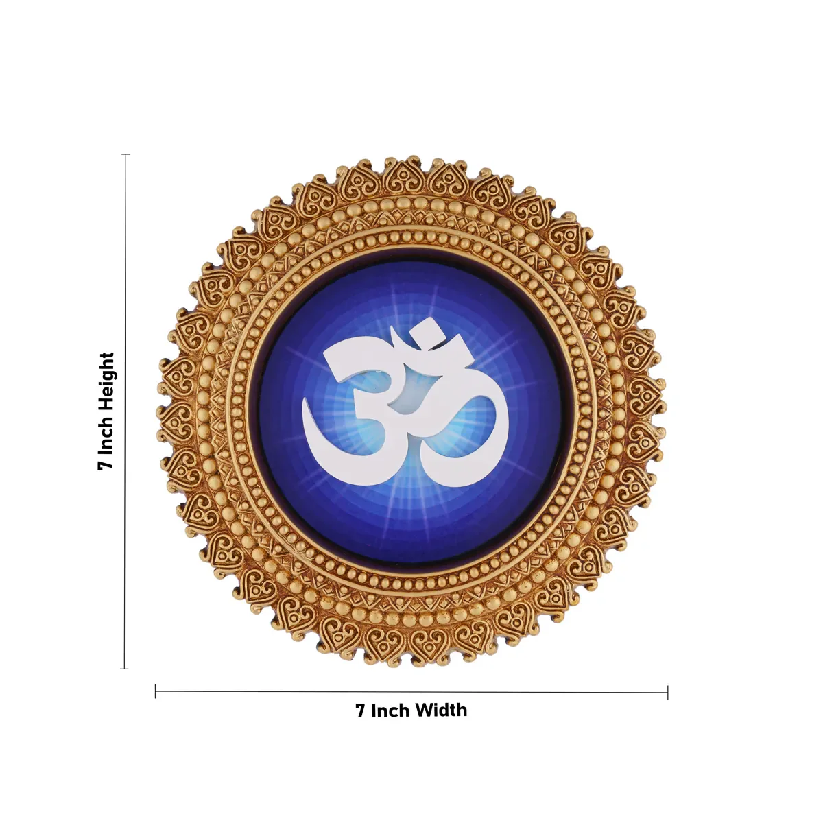 Om Design Wall Hanging - 7 Inches | Wall Decoration/ Resin Wall Hanger For Living Room - Image 4