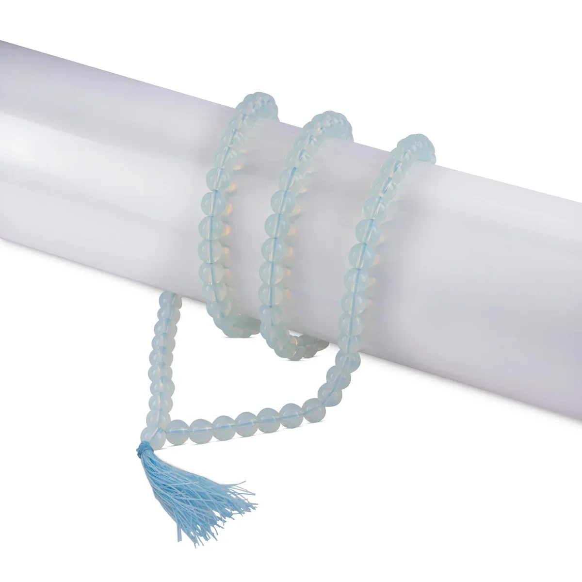 Opalite Mala - 19 Inches | Gemstone Mala/ Crystal Mala for Meditation - Image 2