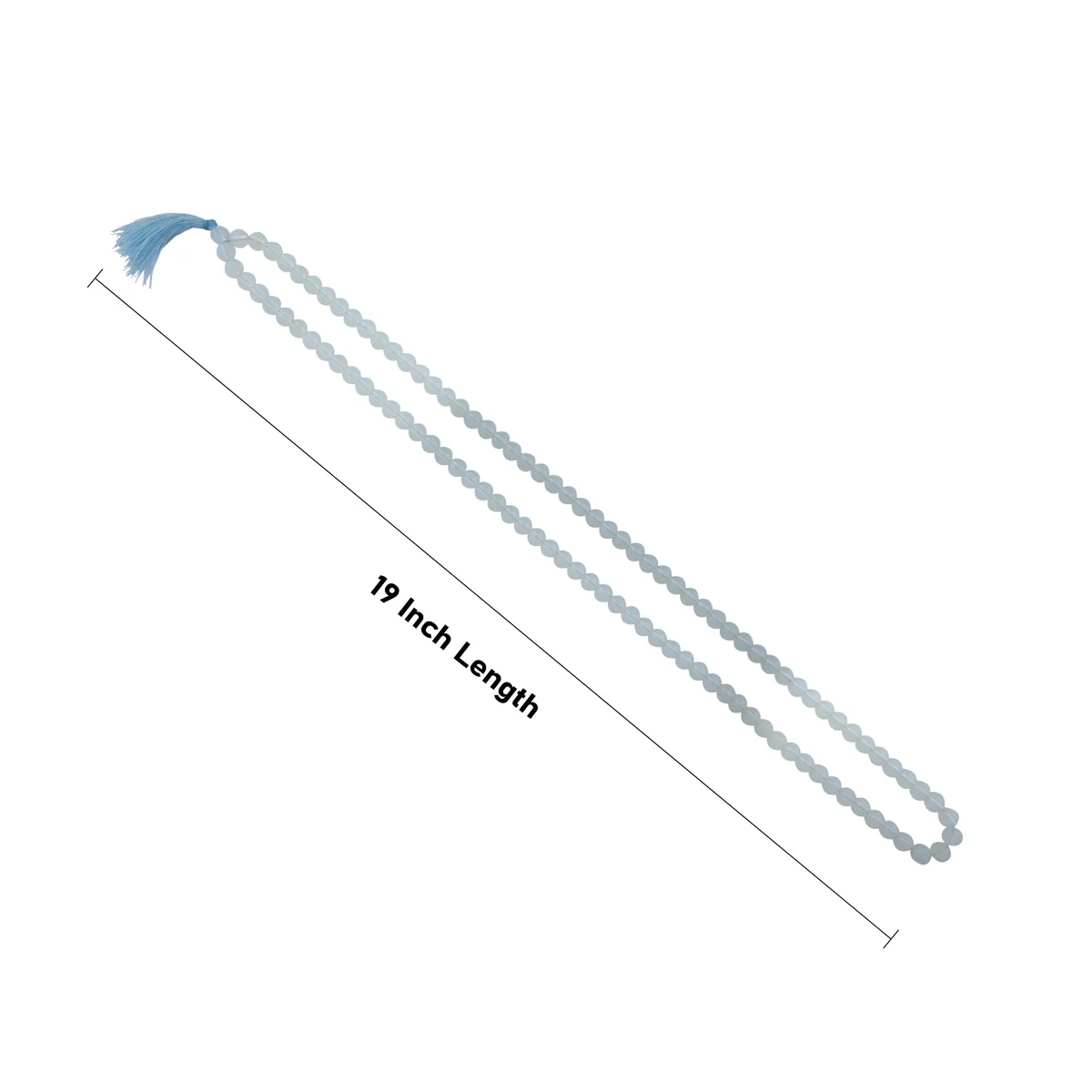 Opalite Mala - 19 Inches | Gemstone Mala/ Crystal Mala for Meditation - Image 3