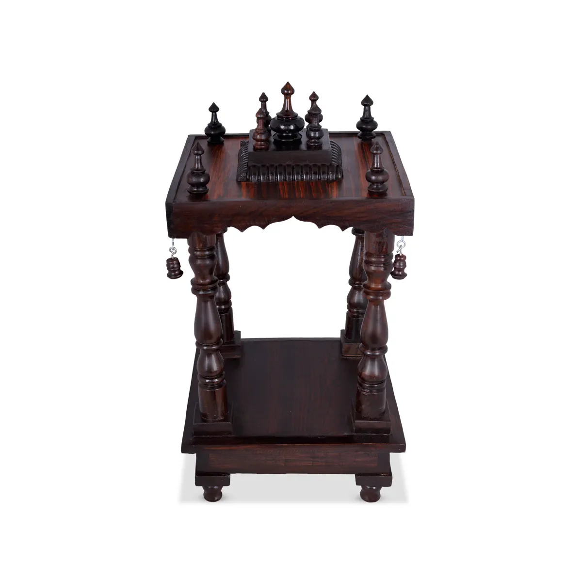 Open Pooja Mandir With Base - 15 X 10 Inches | Mandapam/ Puja Stand/ Wooden Temple For Home And Pooja Room - Image 6