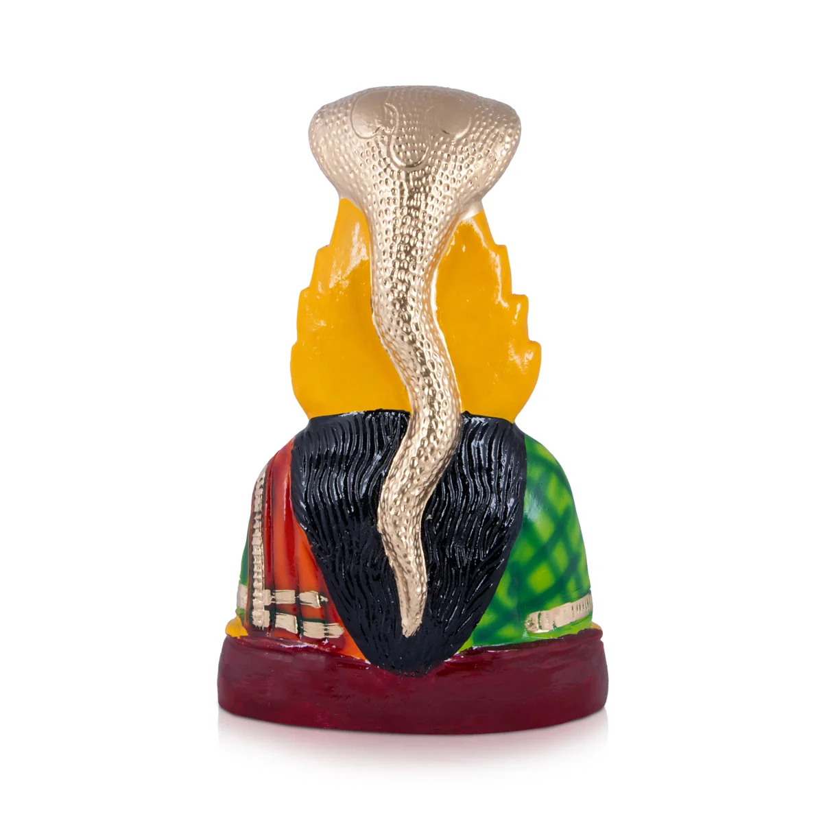 Paadi Karumariamman Paper Mache Golu Bommai - 8 x 4.5 Inches | Giri Golu Doll/ Navaratri Golu Bomma/Gombe/Bommai - Image 3