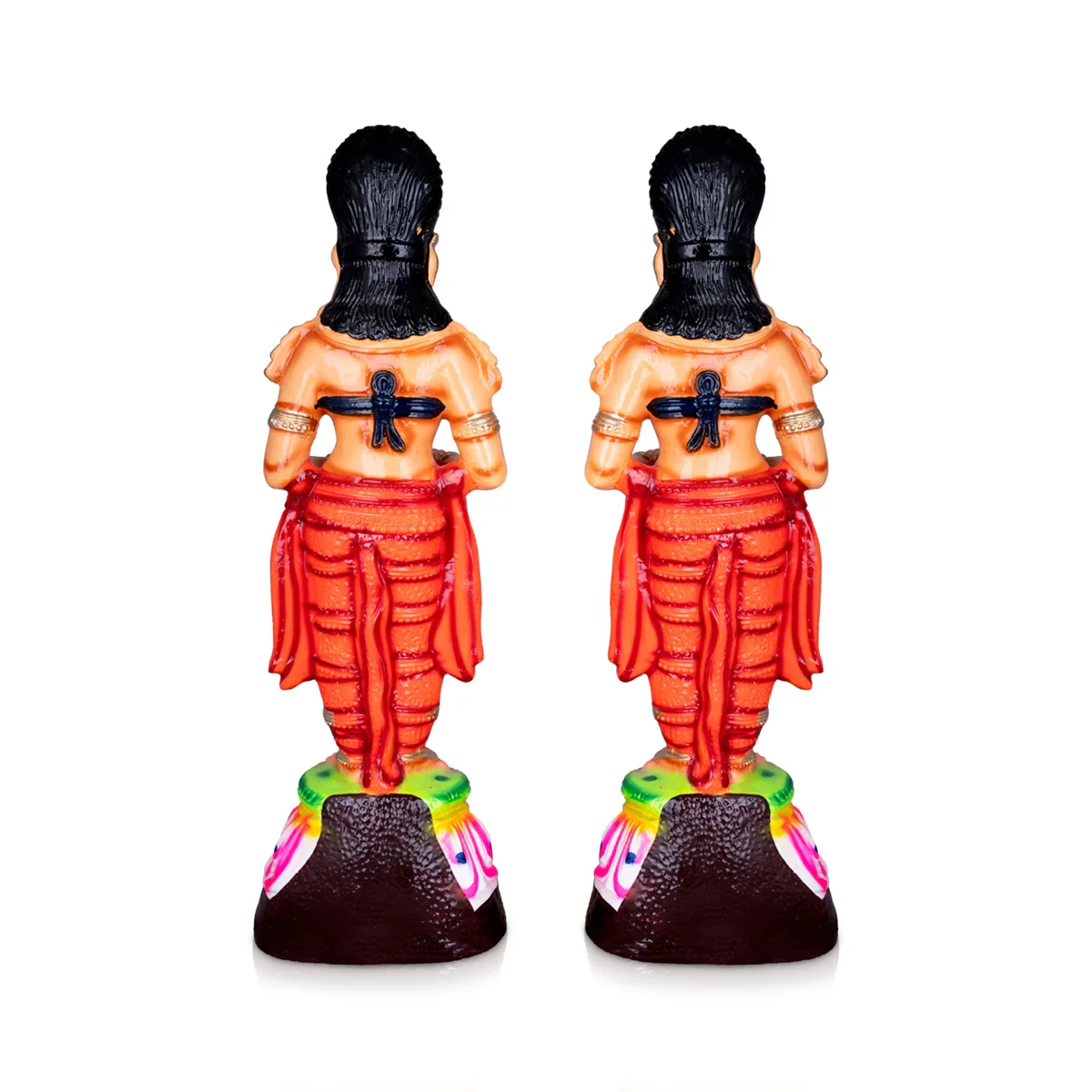 Paavai Vilakku Paper Mache Golu Bommai - 24 x 7 Inches | Giri Golu Doll/ Navaratri Golu Bomma/Gombe/Bommai - Image 4