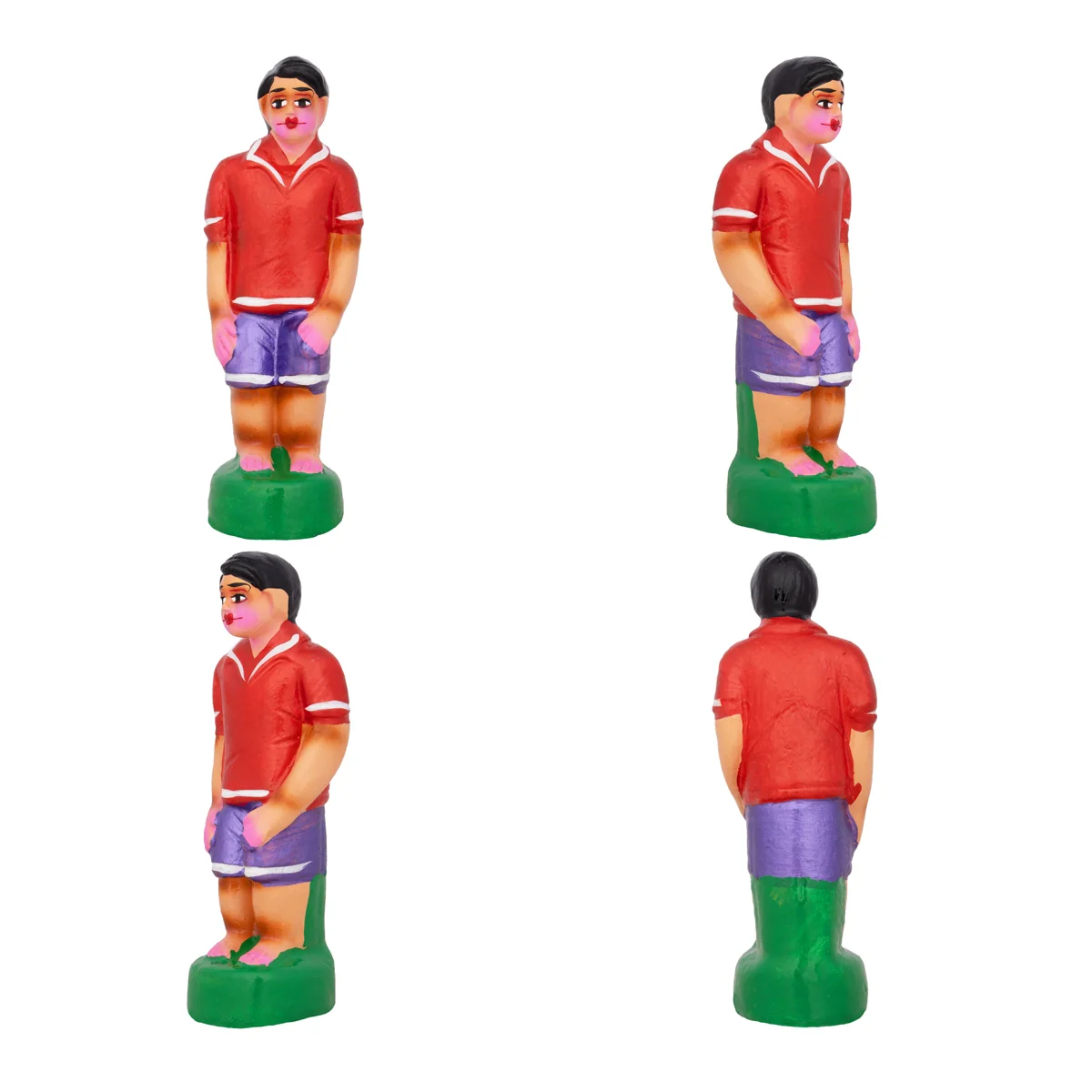 Pacha Kuthirai Clay Golu Bommai Set - 9 x 3.5 Inches | Giri Golu Doll/ Navaratri Golu Bomma/Gombe/Bommai - Image 3