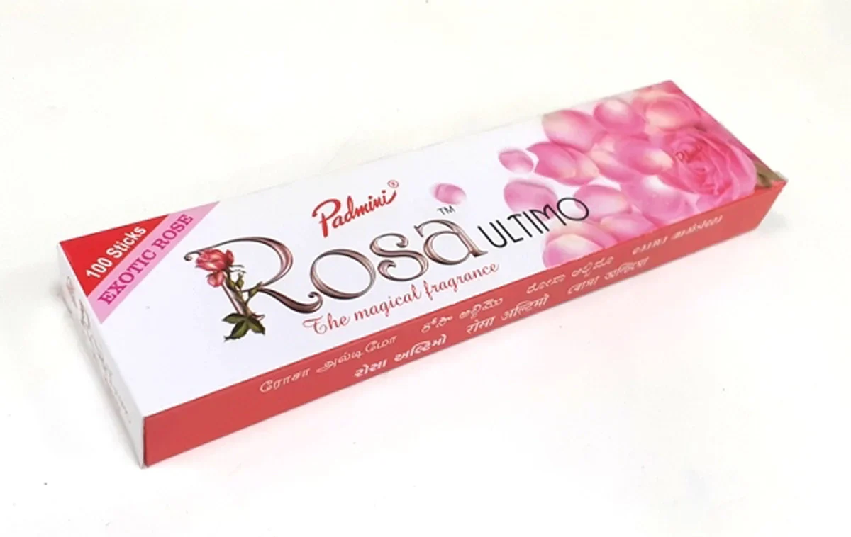 Padmini Rosa Ultimo Incense Sticks - 100 Pcs | Agarbathi/ The Magical Fragrance Agarbatti for Pooja - Image 2