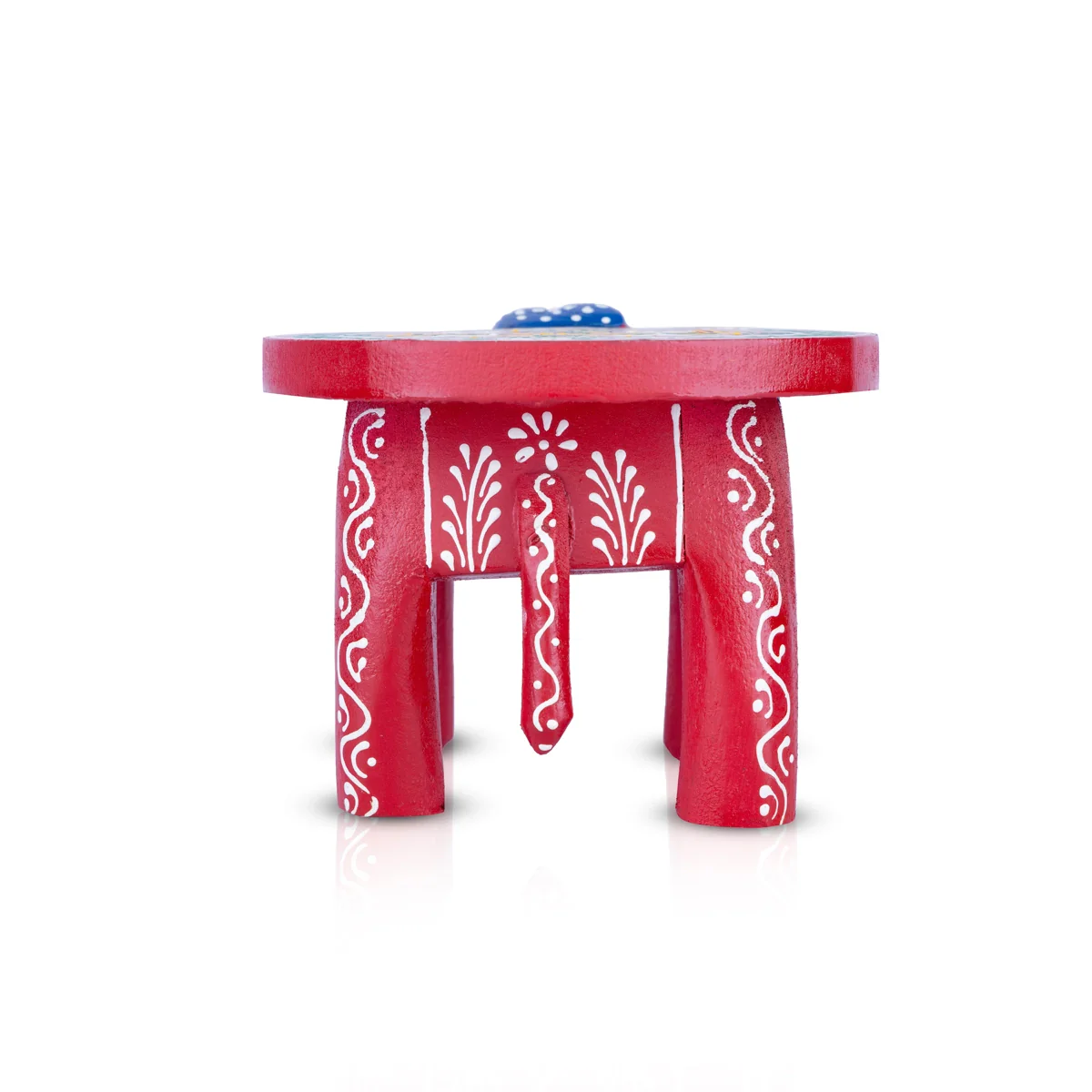 Elephant Stool - 4 x 7.5 Inches | Wooden Stool for Living Room - Image 4