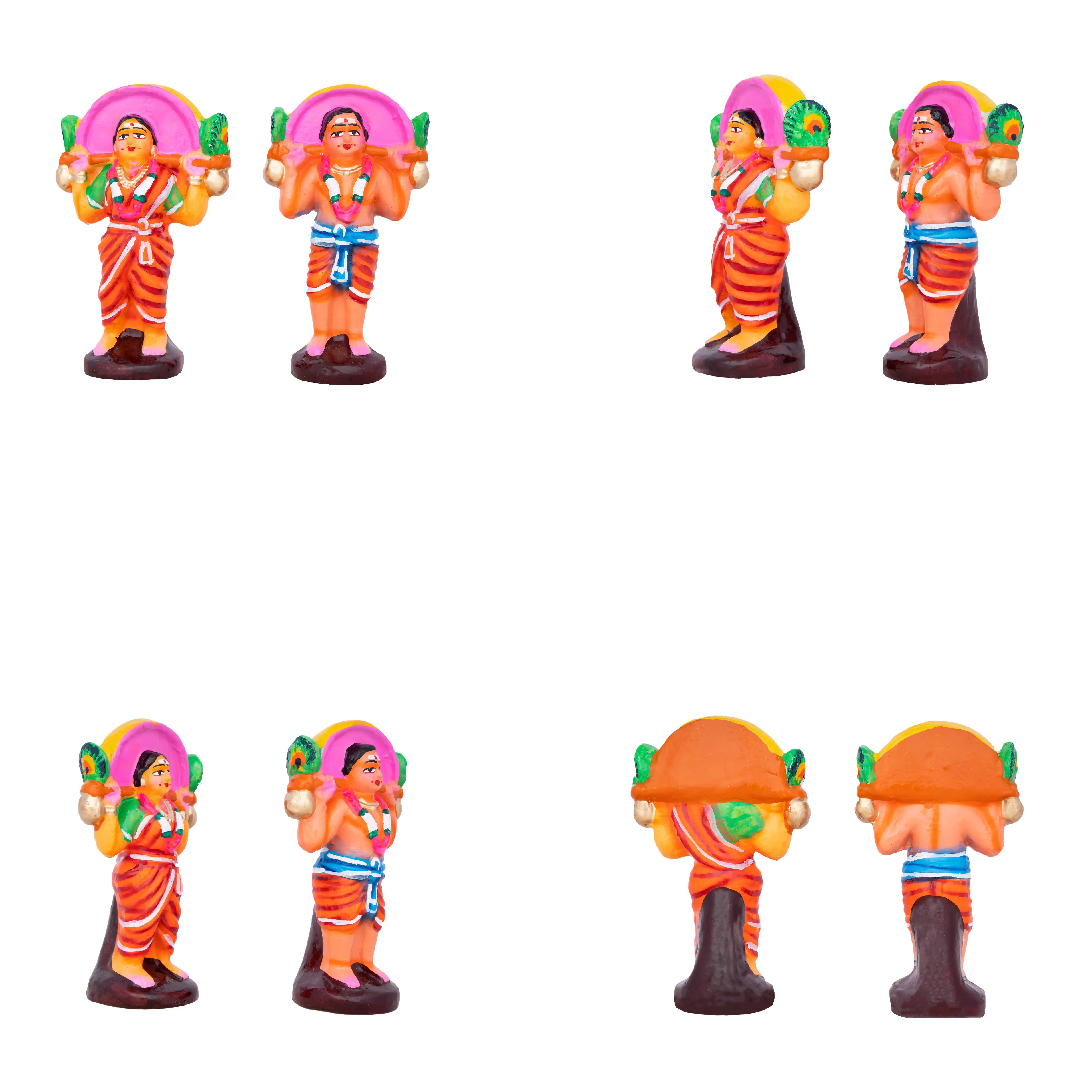Palani Malai Kavadi Clay Golu Bommai Set - 9 x 11 Inches | Giri Golu Doll/ Navaratri Golu Bomma/Gombe/Bommai - Image 4