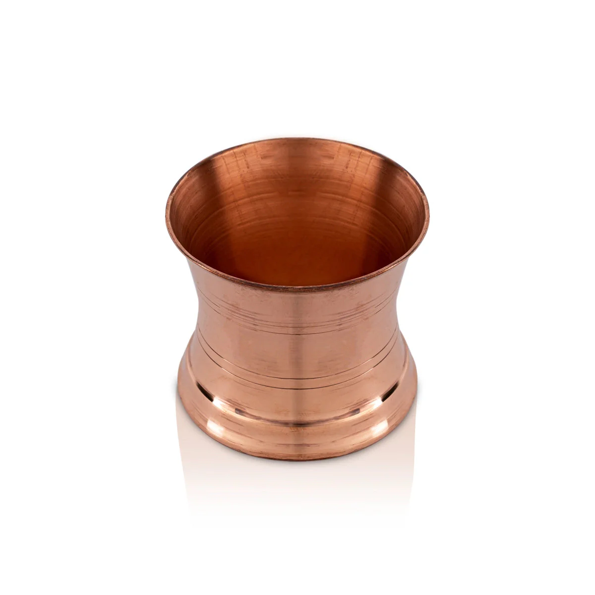 Panch Patra - 2.75 X 3 Inches | Copper Panchapalli/ Beading Design Pancha Patra/ Puja Vessel For Temple - Image 3