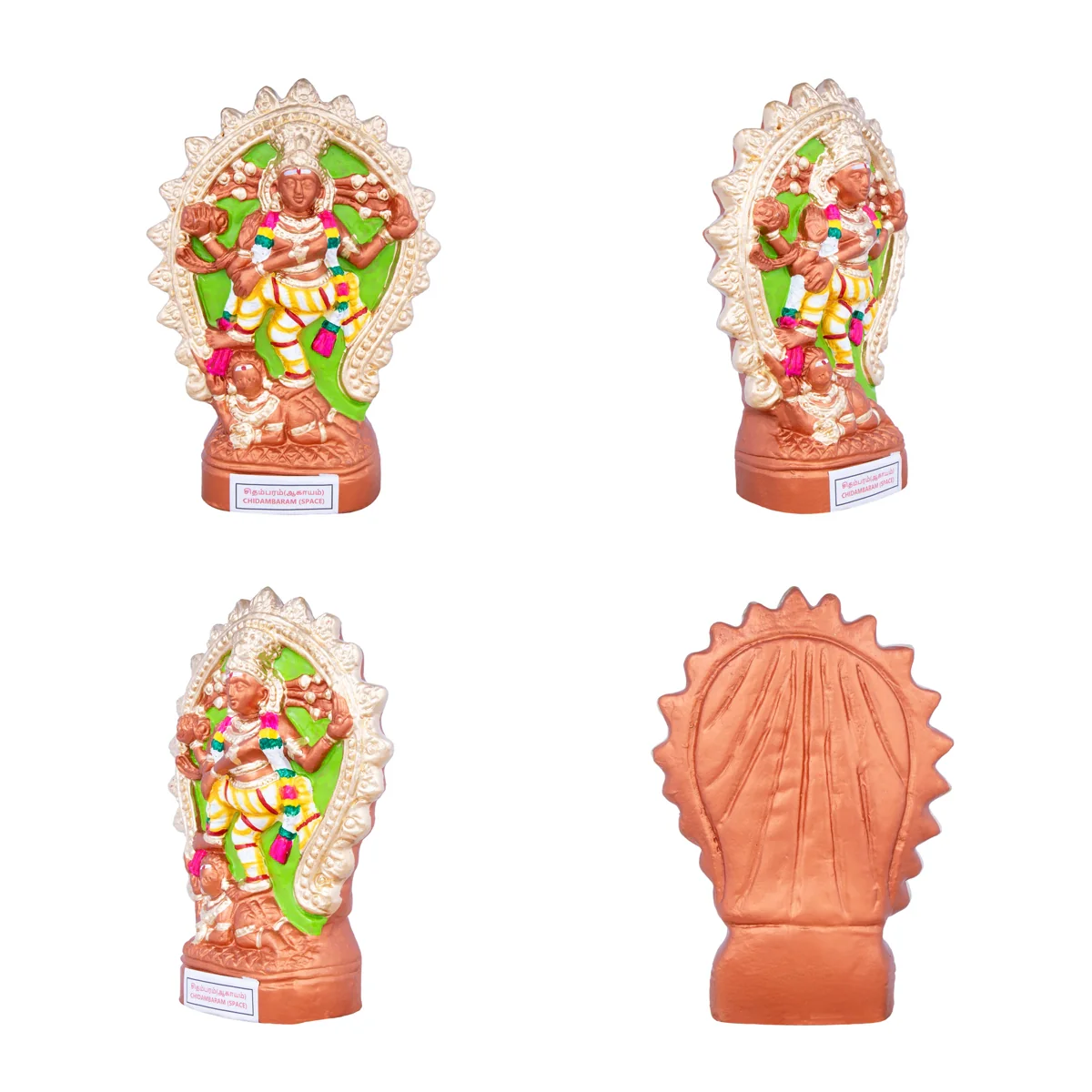 Pancha Bootha Sthalangal Clay Golu Bommai Set - 11 x 7 Inches | Giri Golu Doll/ Gombe/ Navaratri Golu Bomma - Image 2