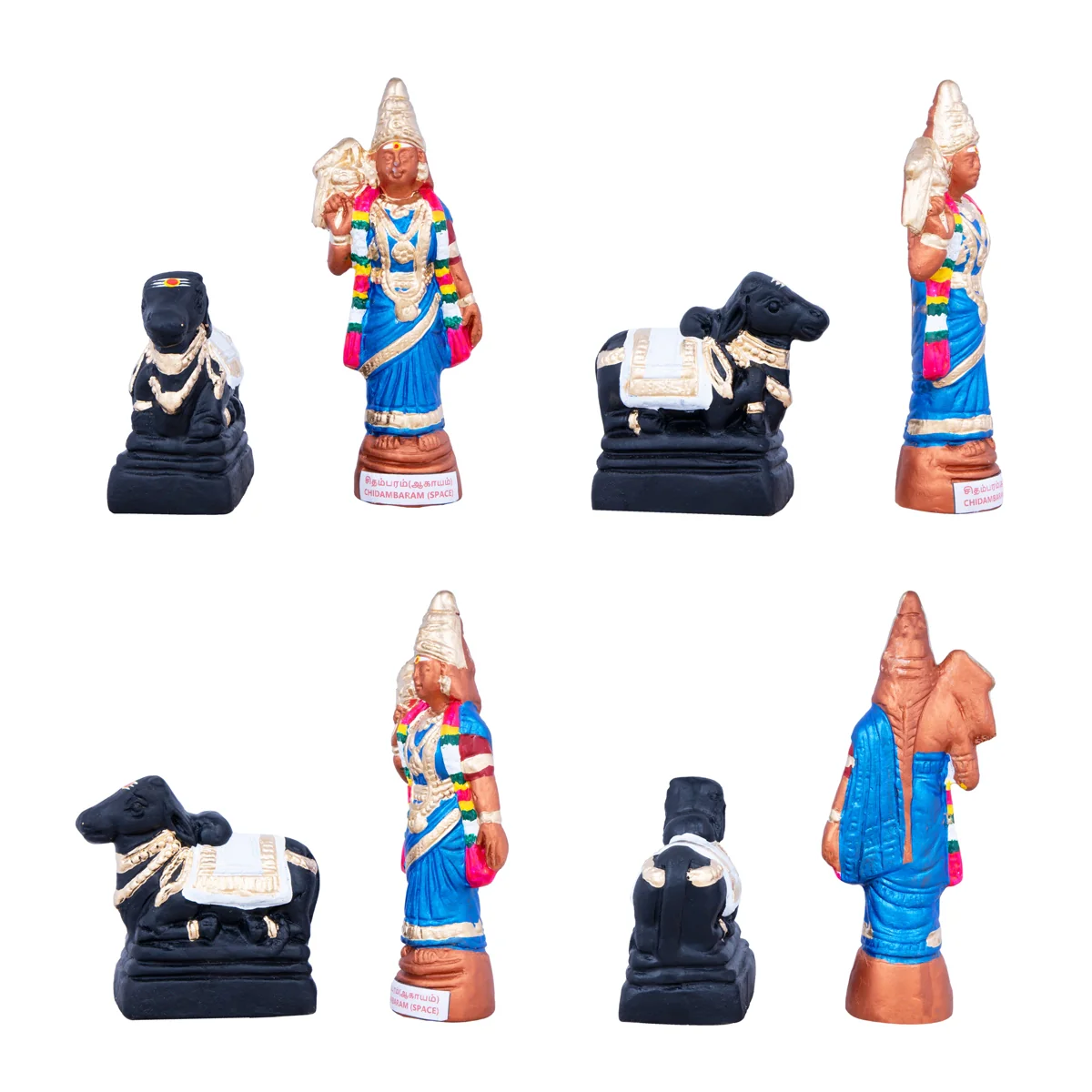 Pancha Bootha Sthalangal Clay Golu Bommai Set - 11 x 7 Inches | Giri Golu Doll/ Gombe/ Navaratri Golu Bomma - Image 4
