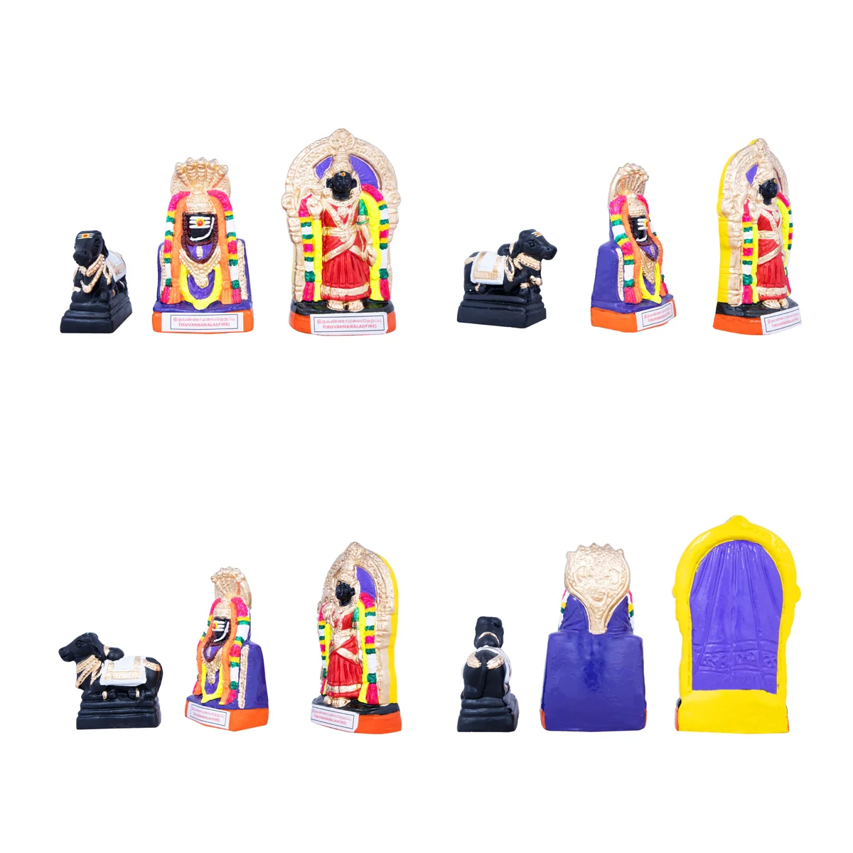 Pancha Bootha Sthalangal Clay Golu Bommai Set - 11 x 7 Inches | Giri Golu Doll/ Gombe/ Navaratri Golu Bomma - Image 5