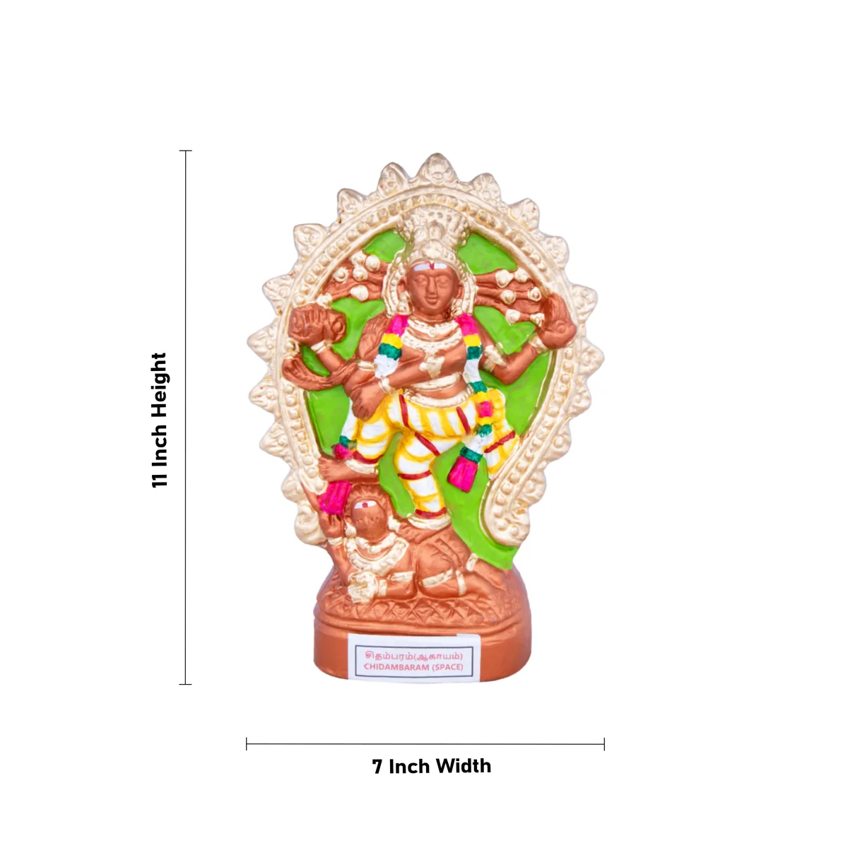 Pancha Bootha Sthalangal Clay Golu Bommai Set - 11 x 7 Inches | Giri Golu Doll/ Gombe/ Navaratri Golu Bomma - Image 8