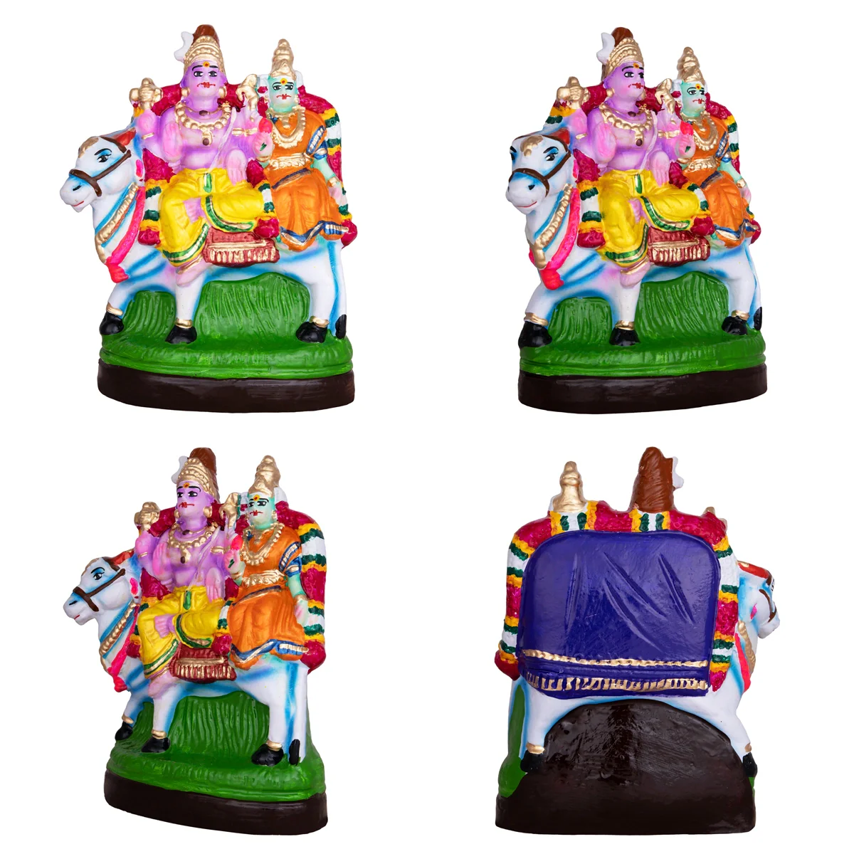 Pancha Moorthigal Clay Golu Bommai Set- 9 X 7 Inches | Navaratri Golu Gombe/Giri Golu Doll/Navratri Decoration - Image 3