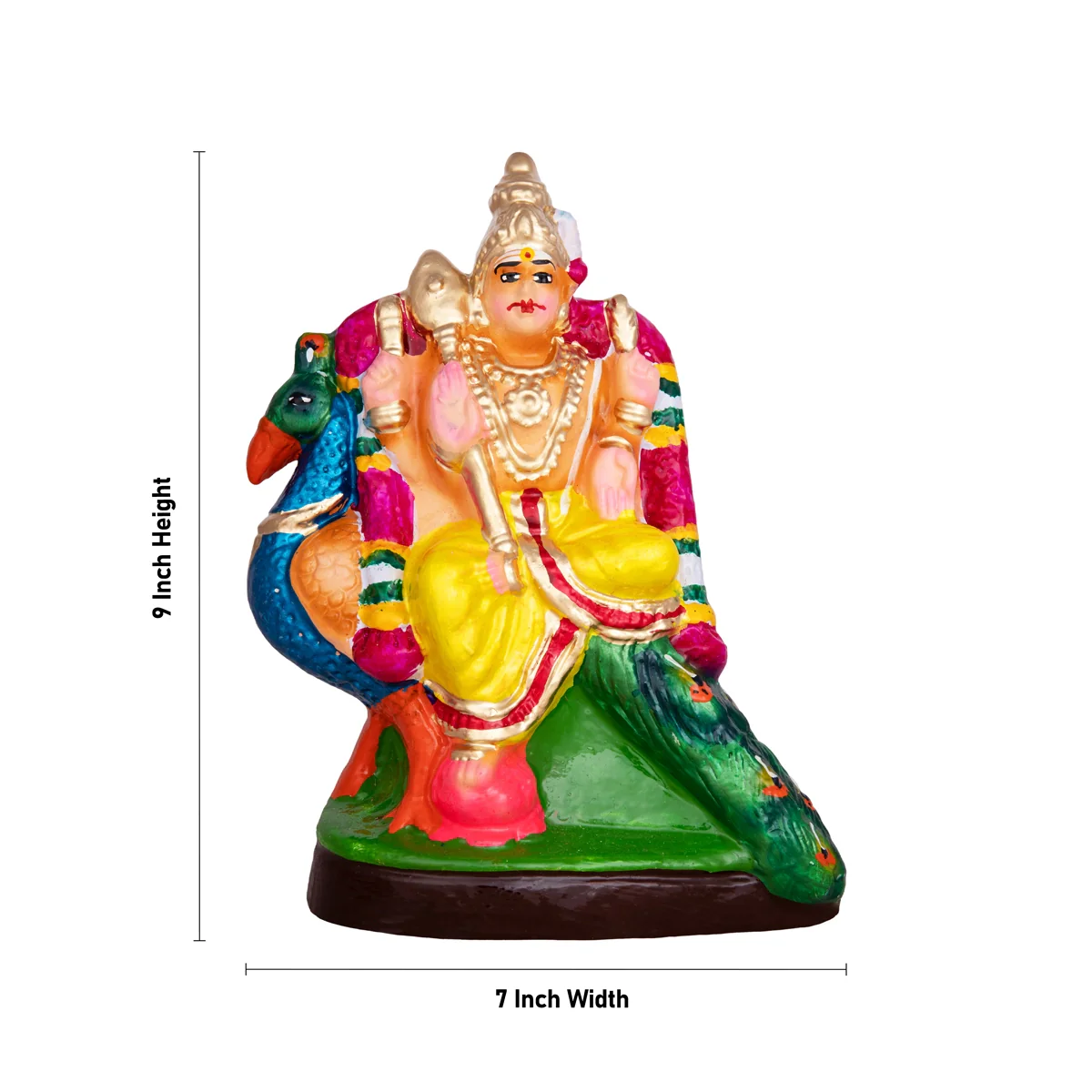 Pancha Moorthigal Clay Golu Bommai Set- 9 X 7 Inches | Navaratri Golu Gombe/Giri Golu Doll/Navratri Decoration - Image 4