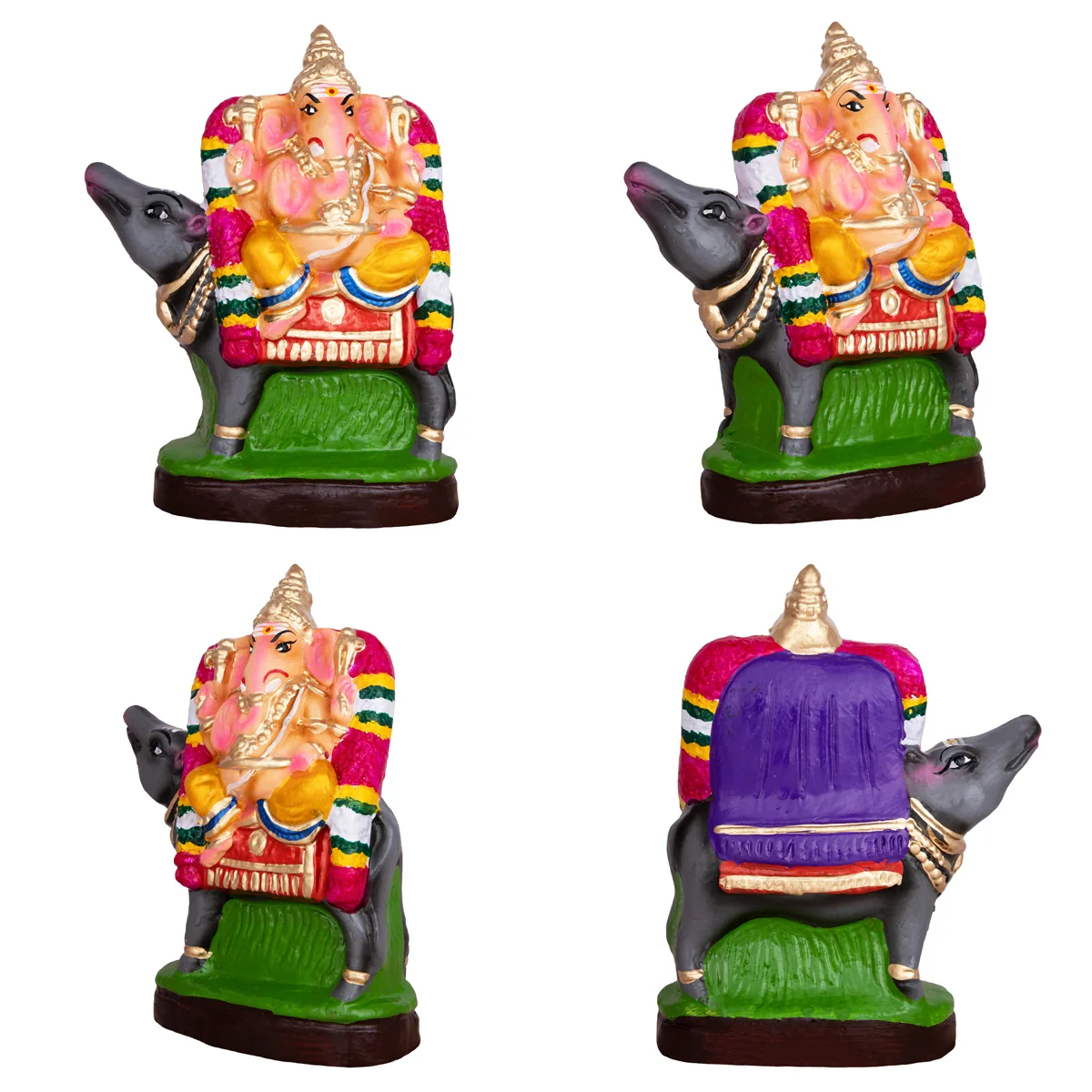 Pancha Moorthigal Clay Golu Bommai Set- 9 X 7 Inches | Navaratri Golu Gombe/Giri Golu Doll/Navratri Decoration - Image 5